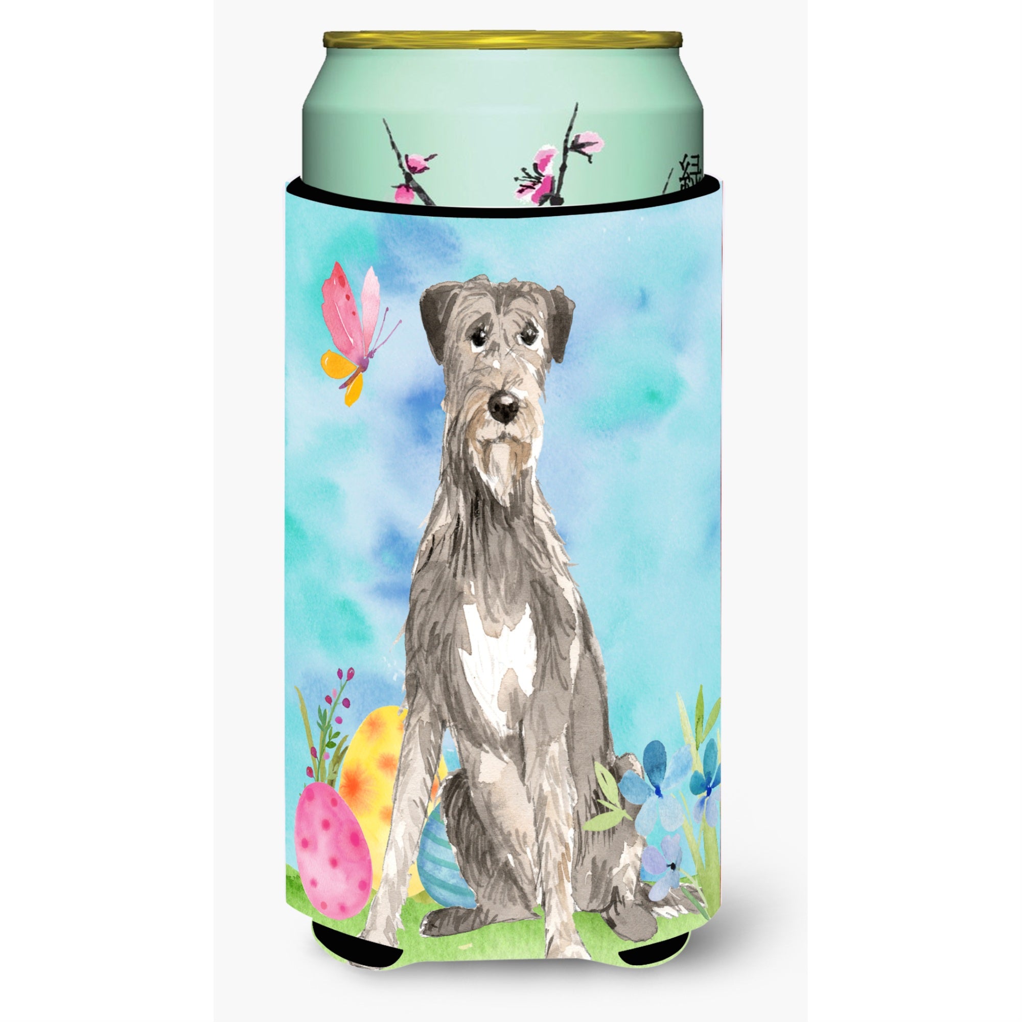 Caroline'S Treasures Ck1913Tbc Easter Eggs Irish Wolfhound Tall Boy Hugger Cold-Beverage-Koozies, Multicolor