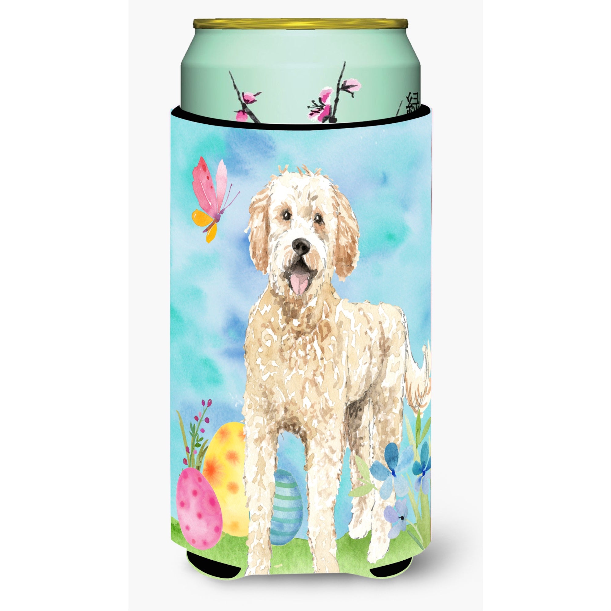 Caroline'S Treasures Ck1916Tbc Easter Eggs Goldendoodle Tall Boy Hugger Cold-Beverage-Koozies, Multicolor