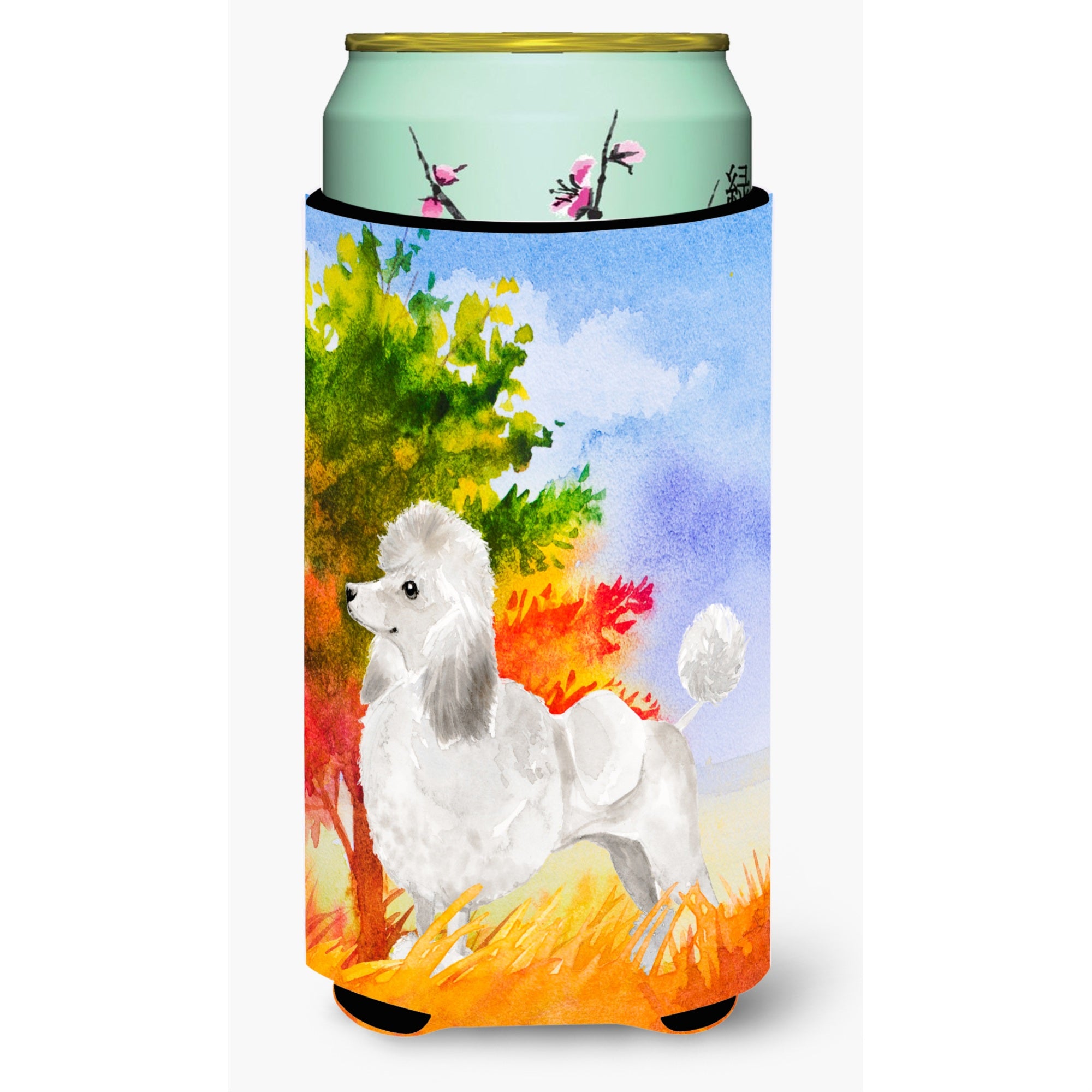 Caroline'S Treasures Ck1929Tbc Fall Poodle Tall Boy Insulator Hugger Cold-Beverage-Koozies, Multicolor