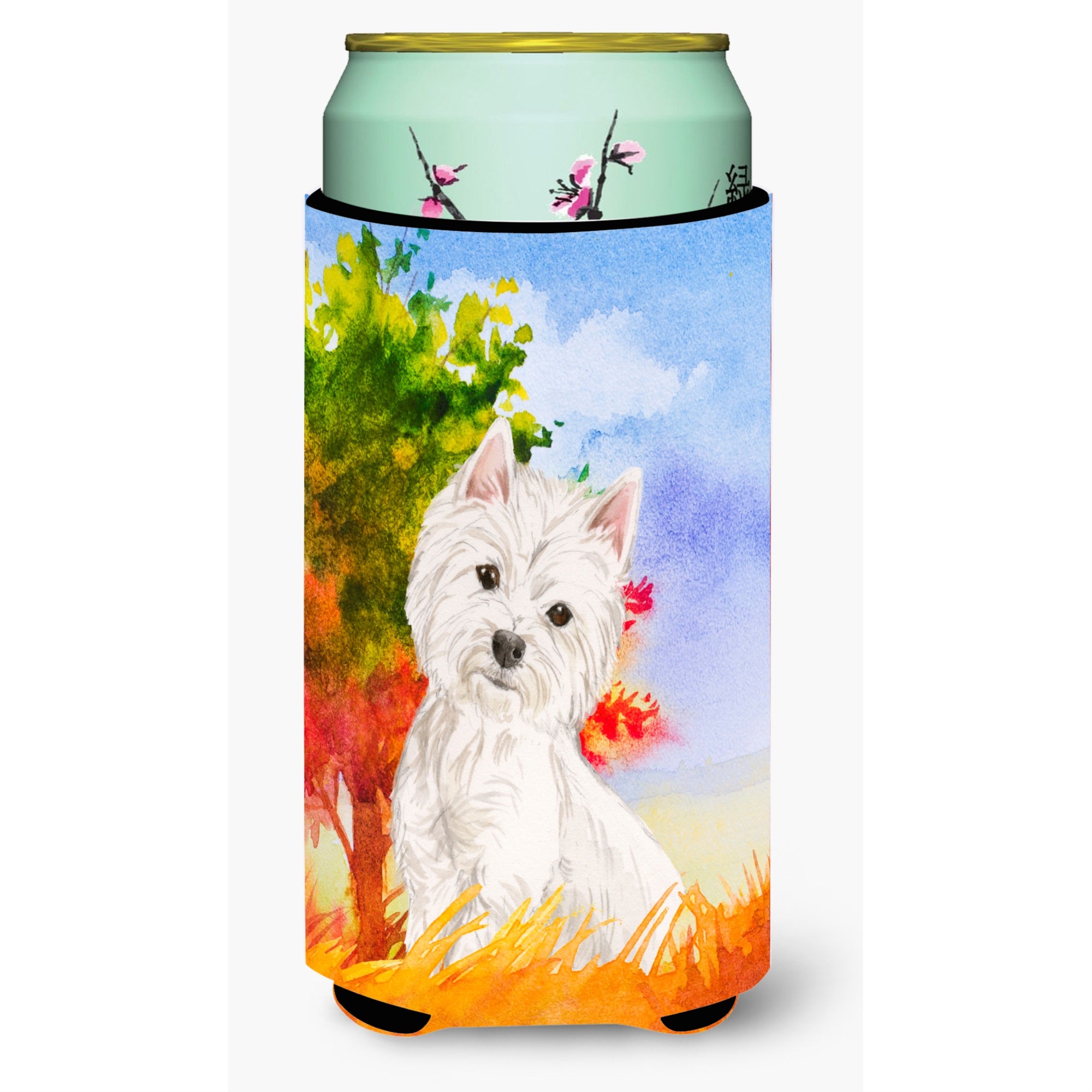 Caroline'S Treasures Ck1930Tbc Fall Westie Tall Boy Insulator Hugger Cold-Beverage-Koozies, Multicolor