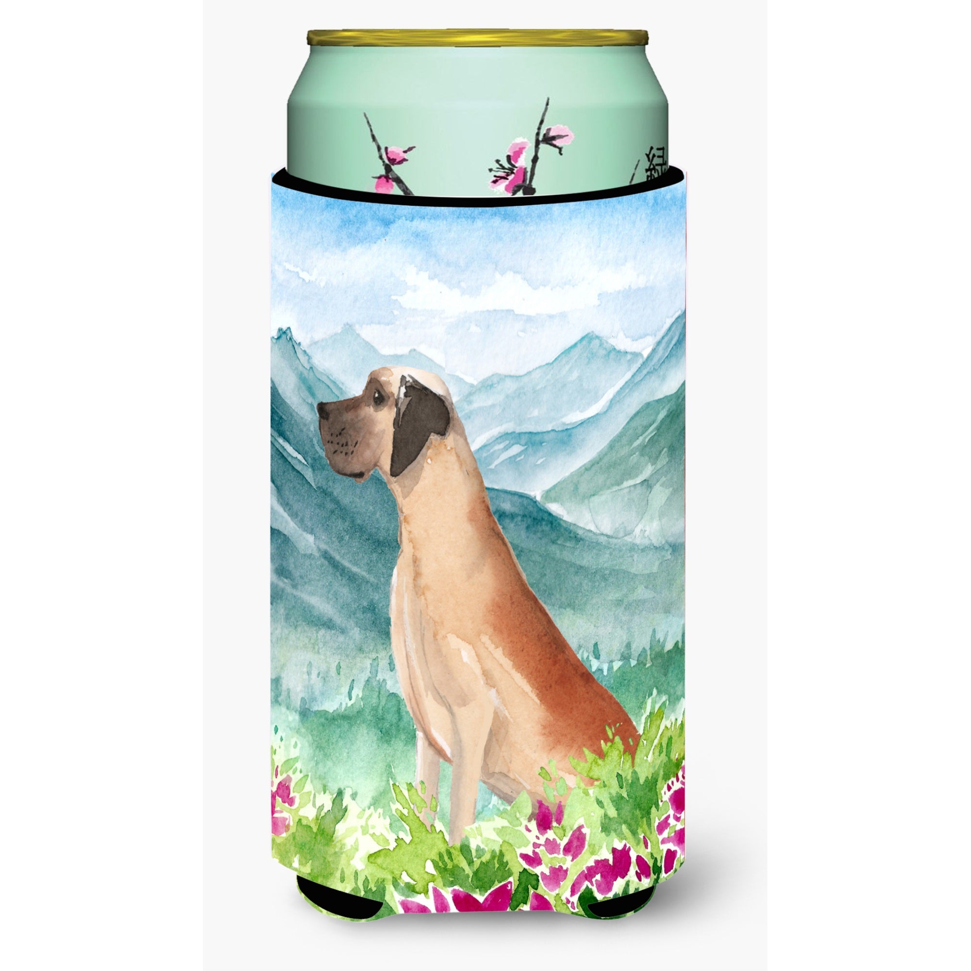 Caroline'S Treasures Ck1976Tbc Mountian Flowers Dane Tall Boy Hugger Cold-Beverage-Koozies, Multicolor