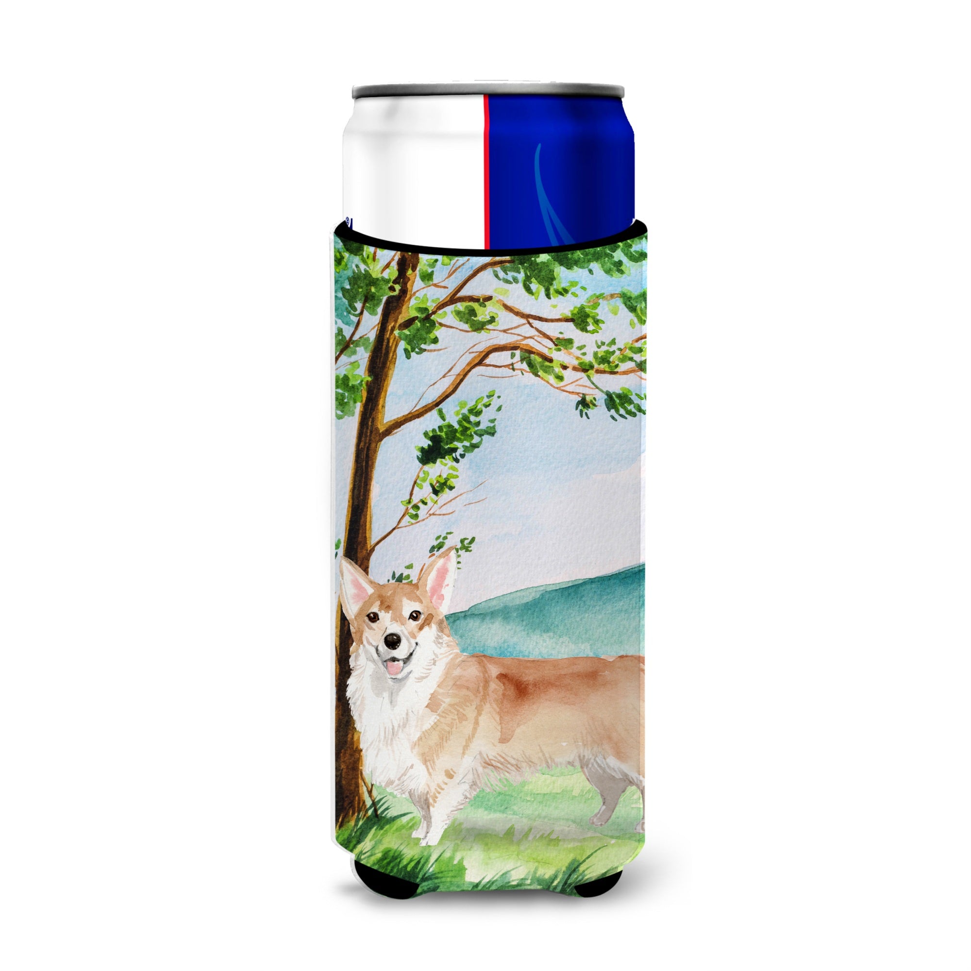 Caroline'S Treasures Ck2016Muk Michelob Ultra Hugger For Slim Cans Cold-Beverage-Koozies, Multicolor