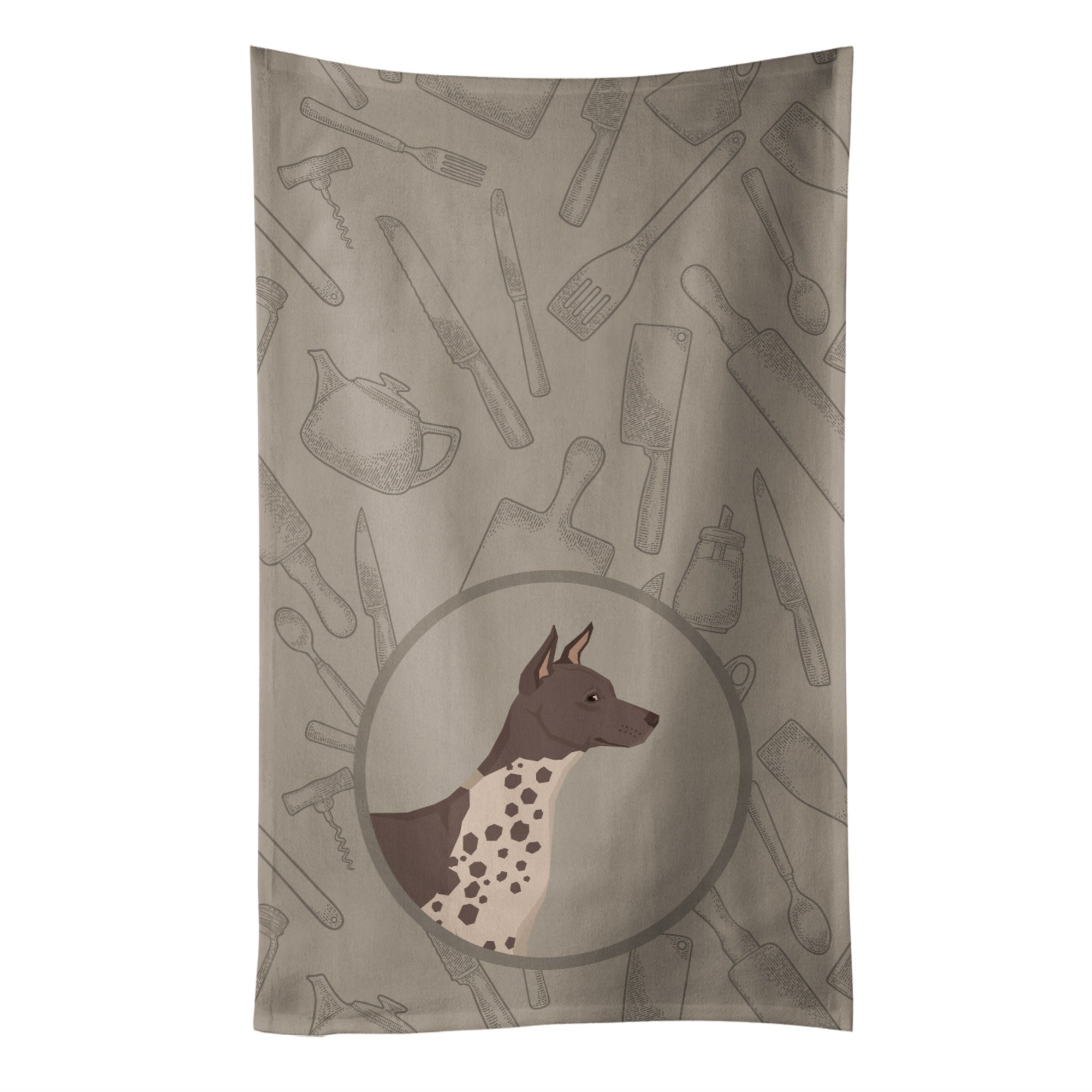 Caroline'S Treasures Ck2161Ktwl American Hairless Terrier In The Kitchen Kitchen Towel
