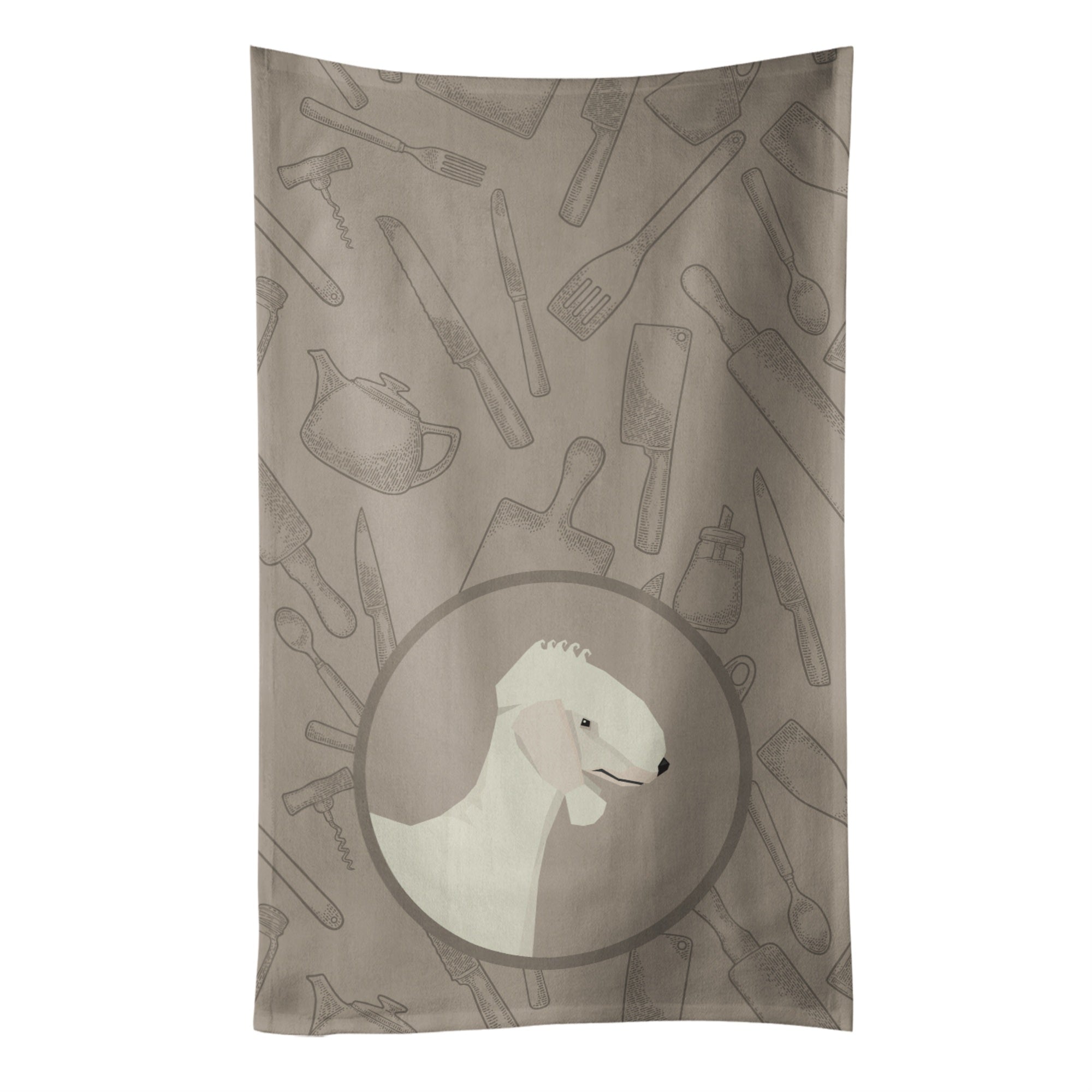 Caroline'S Treasures Ck2167Ktwl Bedlington Terrier In The Kitchen Kitchen Towel