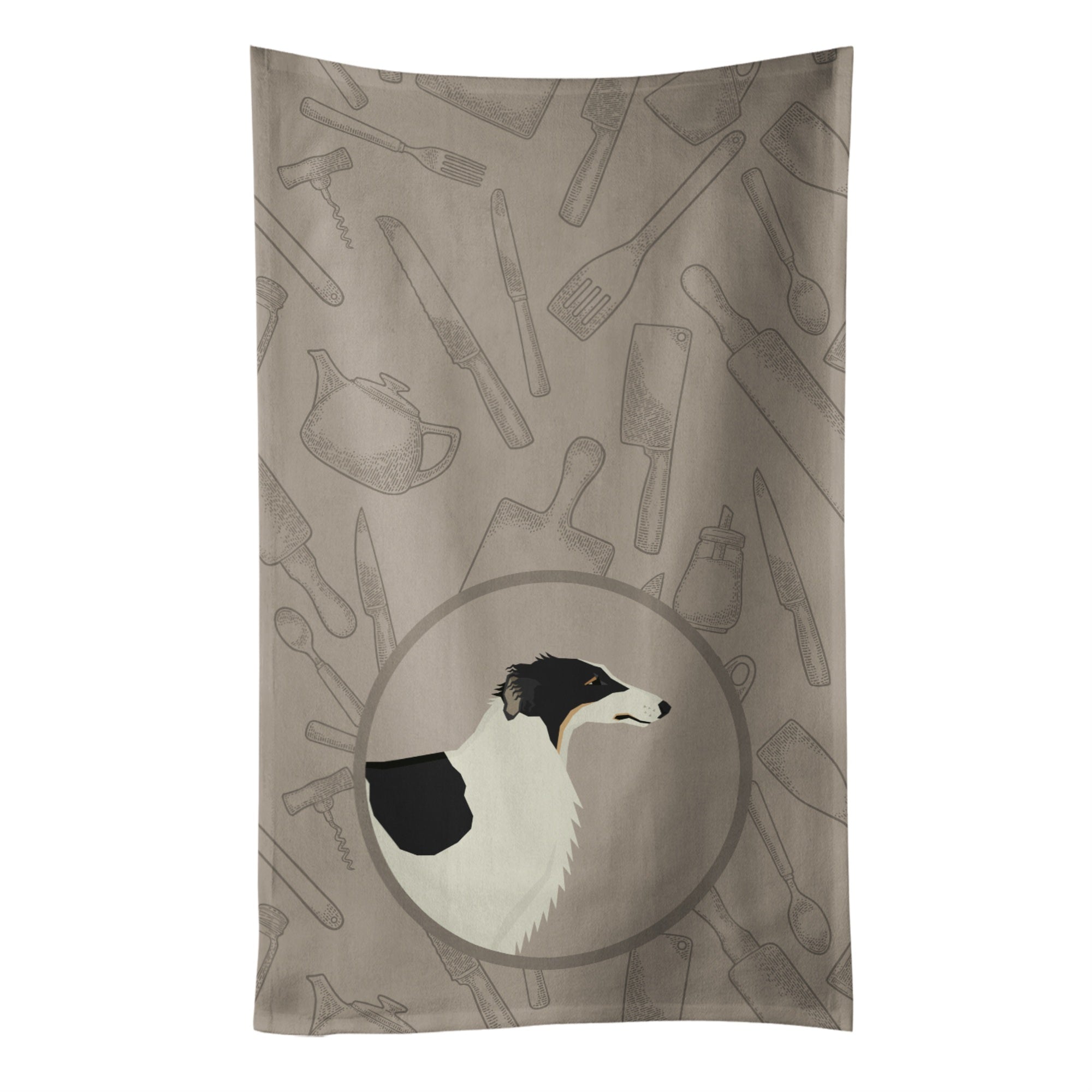 Caroline'S Treasures Ck2171Ktwl Borzoi In The Kitchen Kitchen Towel