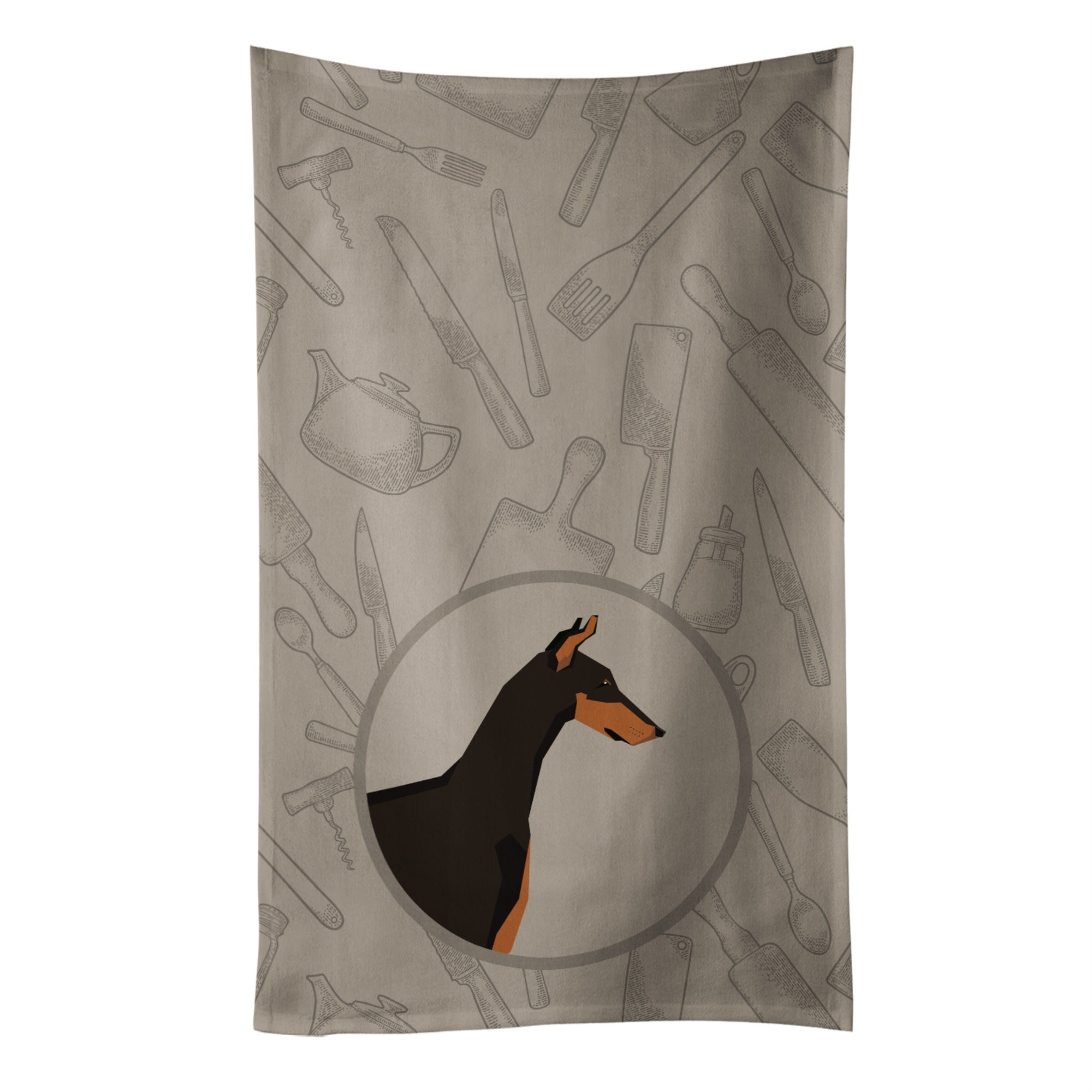 Caroline'S Treasures Ck2182Ktwl Doberman Pinscher In The Kitchen Kitchen Towel