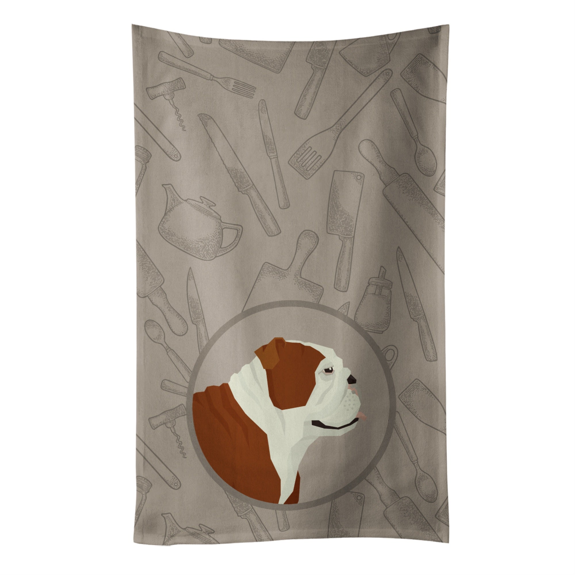 Caroline'S Treasures Ck2183Ktwl English Bulldog In The Kitchen Kitchen Towel