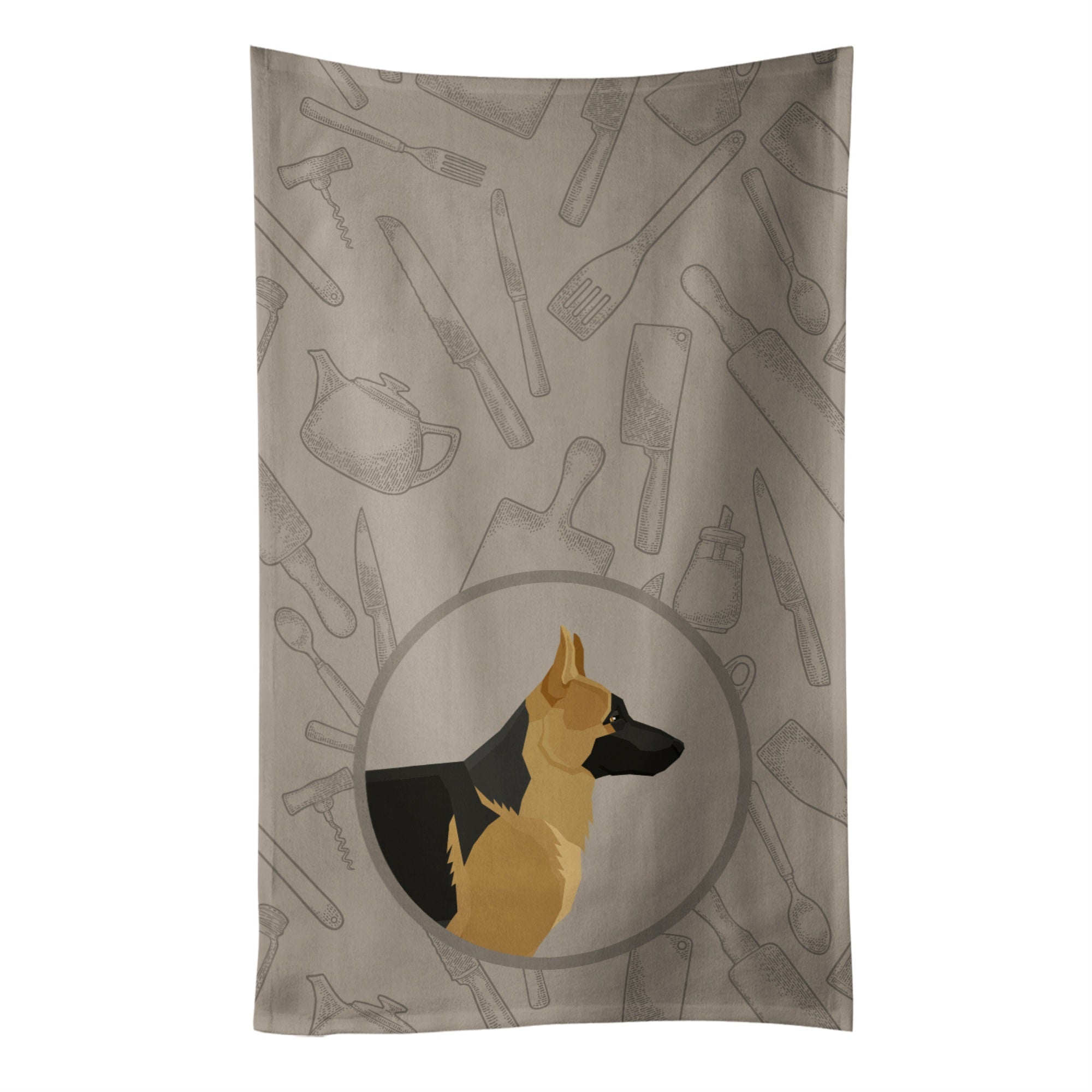 Caroline'S Treasures Ck2187Ktwl German Shepherd In The Kitchen Kitchen Towel