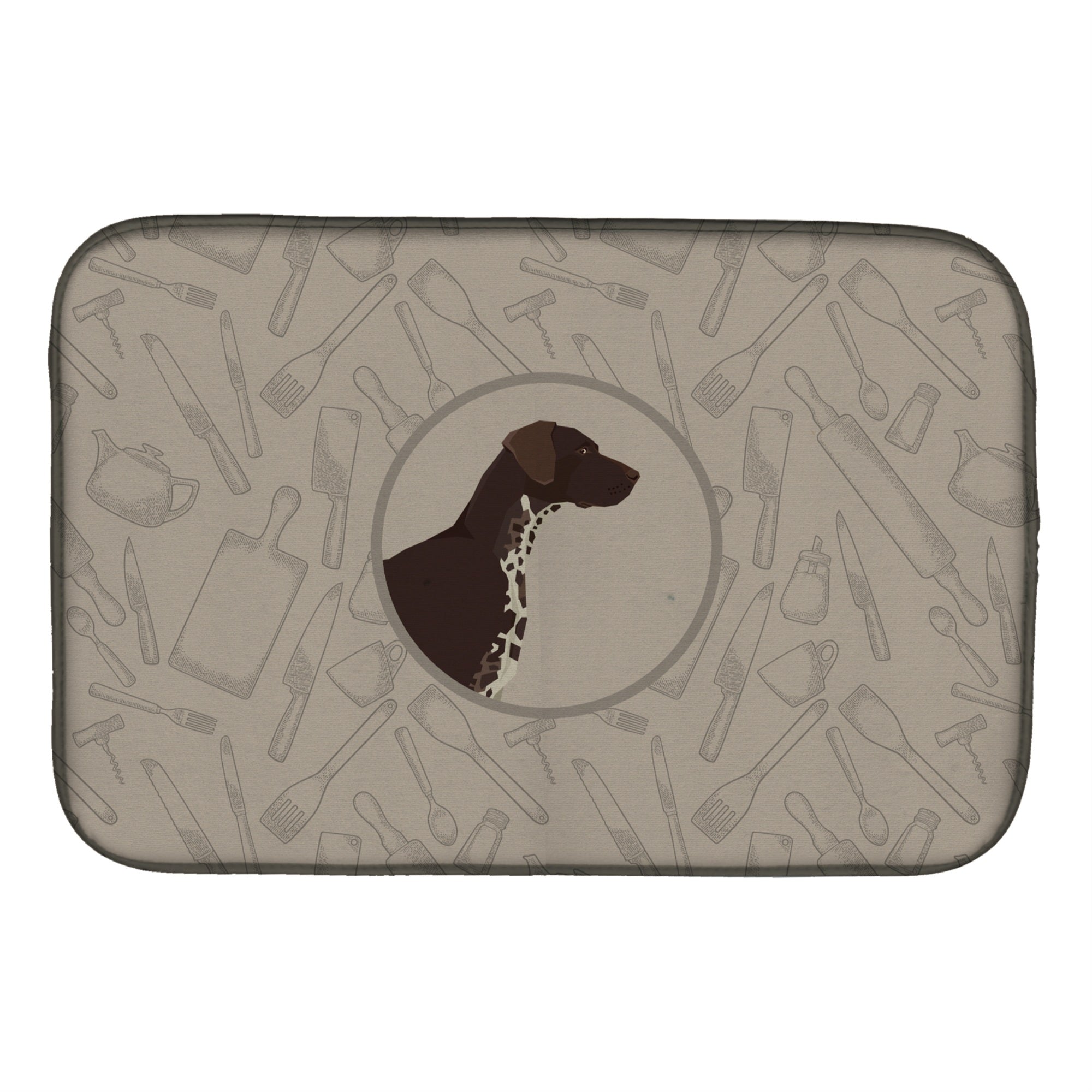 Caroline'S Treasures Ck2188Ddm German Shorthaired Pointer Kitchen Dish-Drying-Mats, 14X21, Multicolor