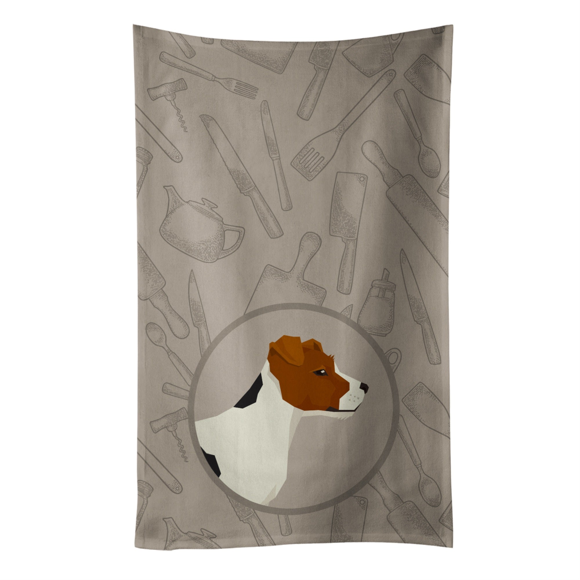 Caroline'S Treasures Ck2194Ktwl Jack Russell Terrier In The Kitchen Kitchen Towel