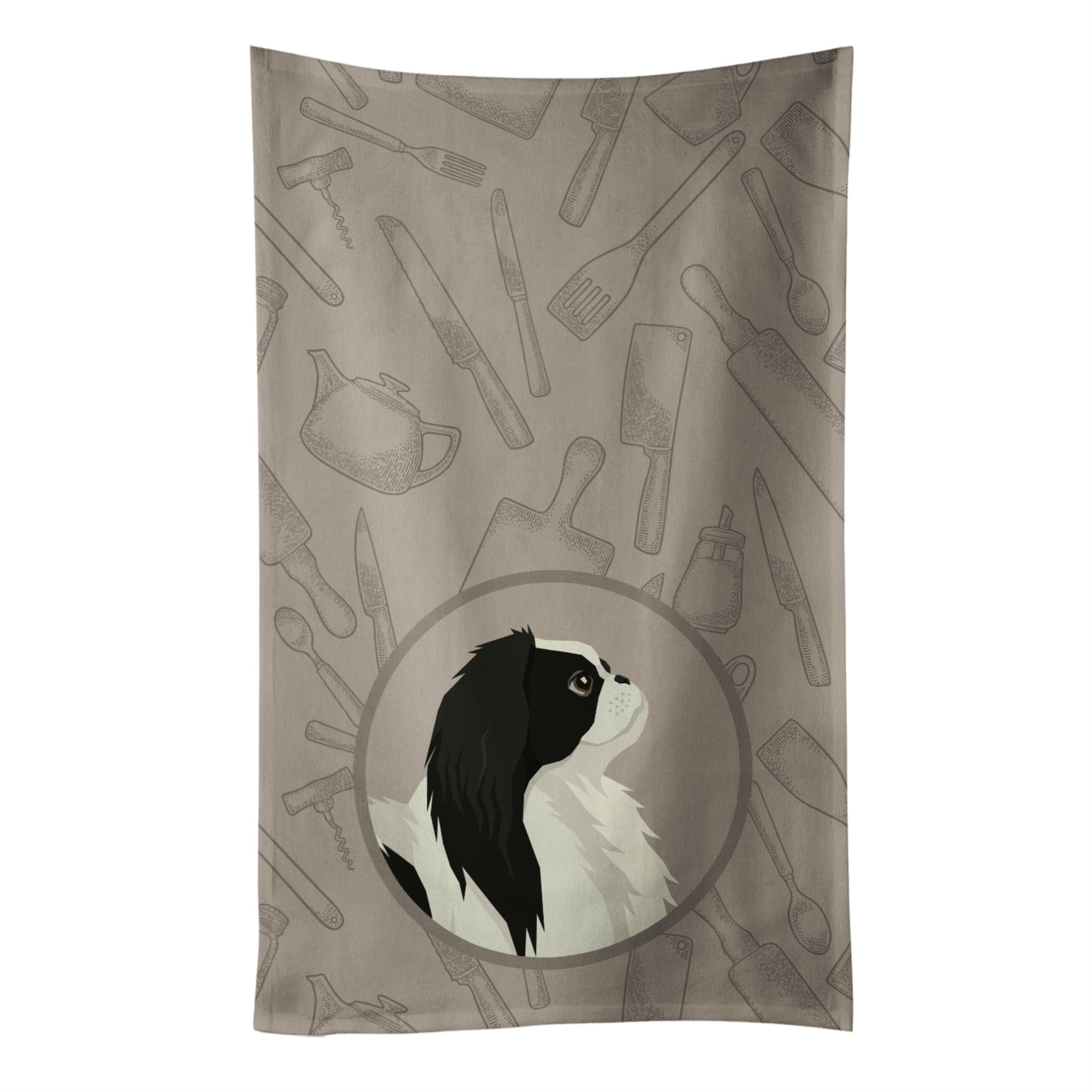 Caroline'S Treasures Ck2195Ktwl Japanese Chin In The Kitchen Kitchen Towel