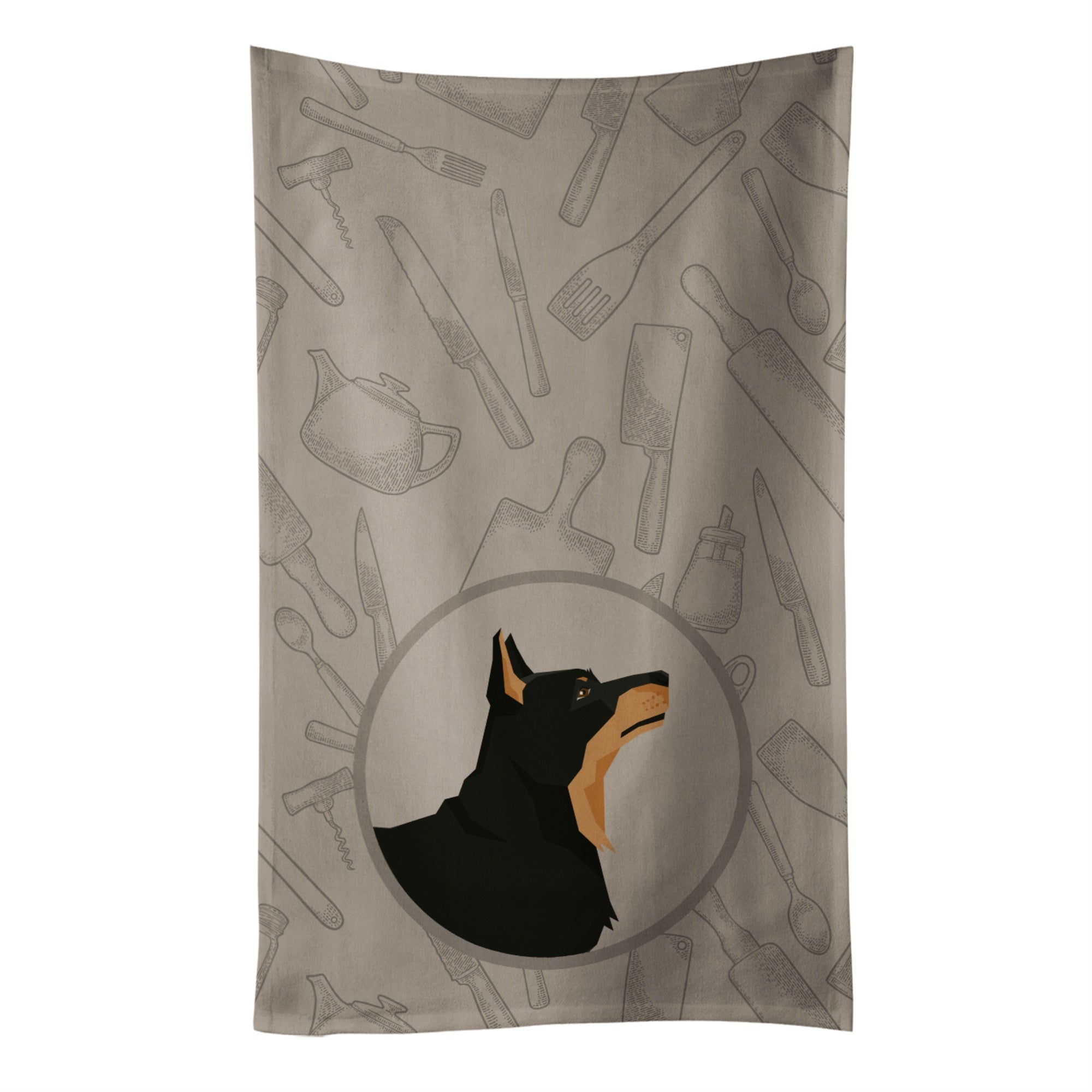 Caroline'S Treasures Ck2197Ktwl Lancashire Terrier In The Kitchen Kitchen Towel