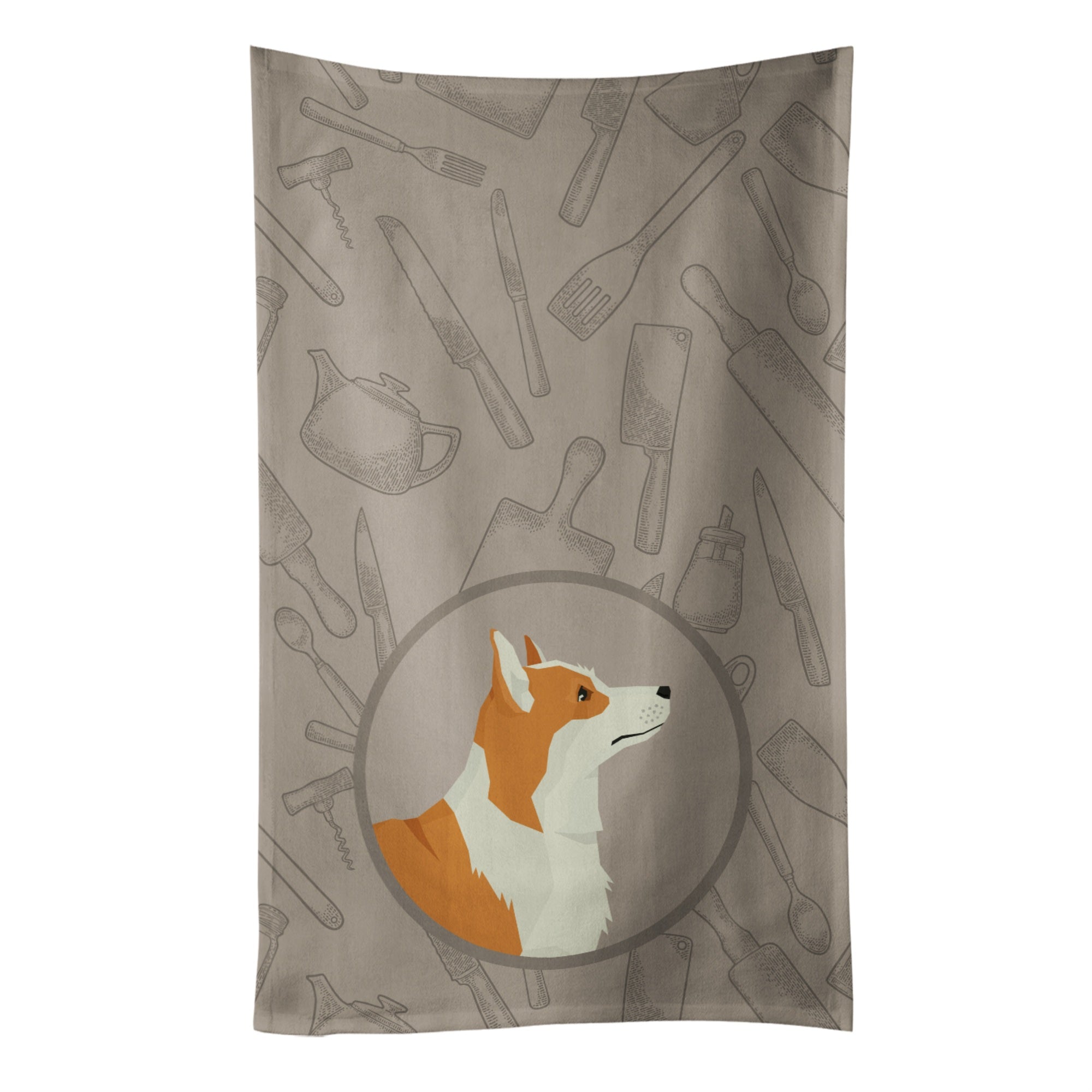 Caroline'S Treasures Ck2201Ktwl Pembroke Corgi In The Kitchen Kitchen Towel