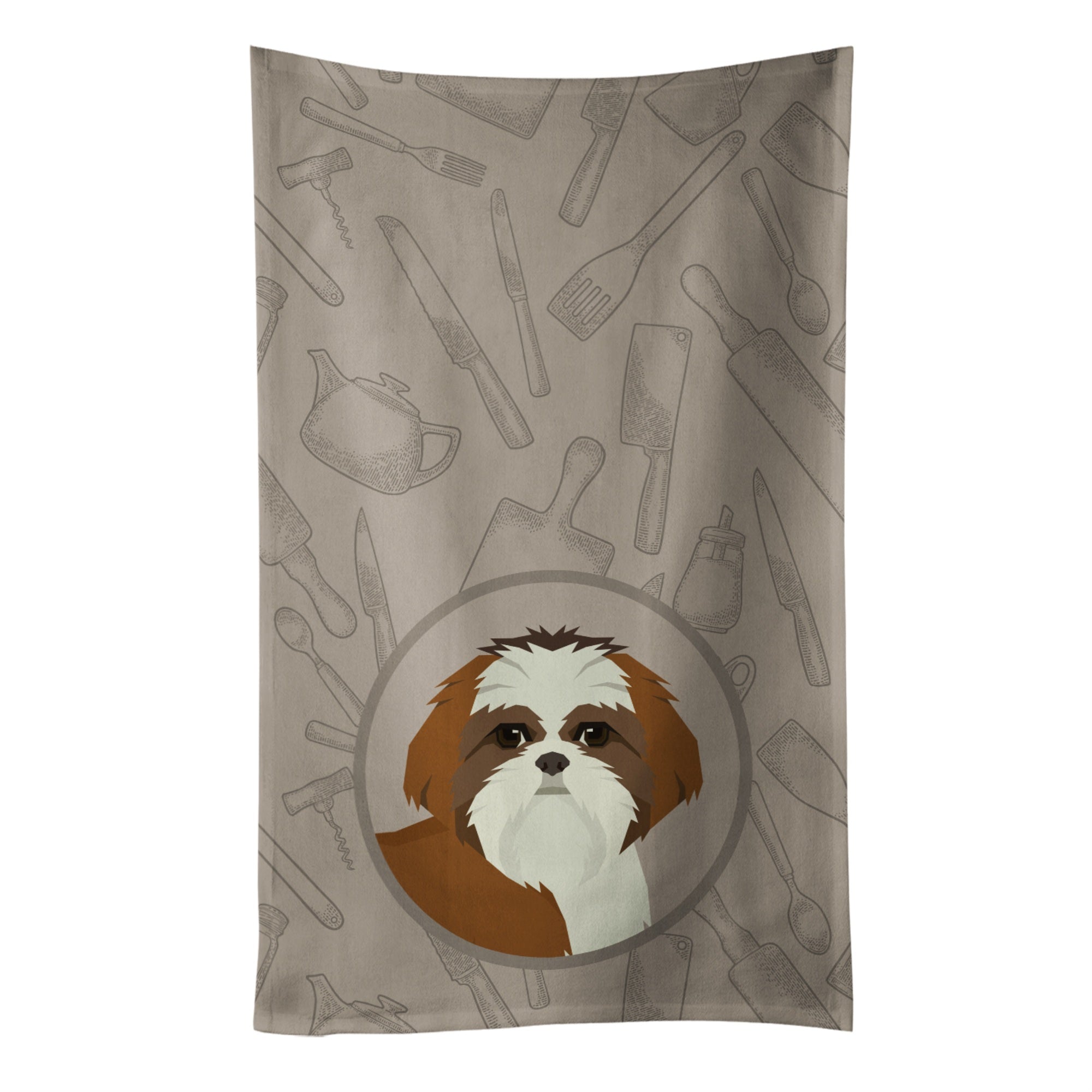 Caroline'S Treasures Ck2210Ktwl Shih Tzu In The Kitchen Kitchen Towel