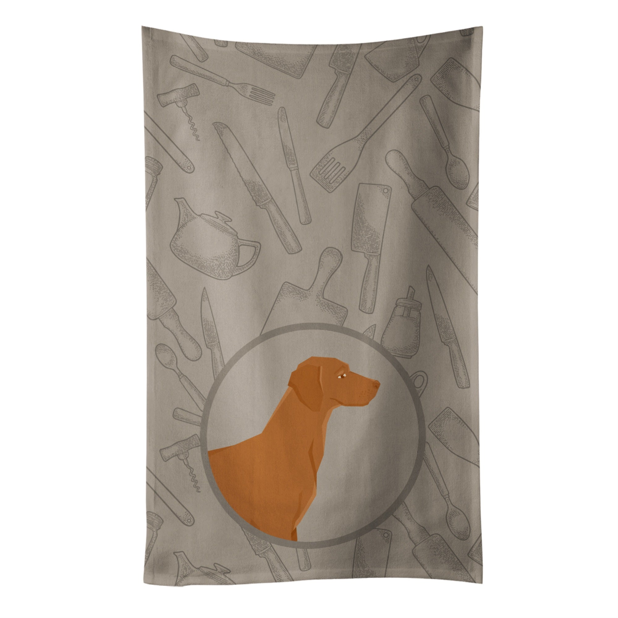 Caroline'S Treasures Ck2215Ktwl Vizsla In The Kitchen Kitchen Towel