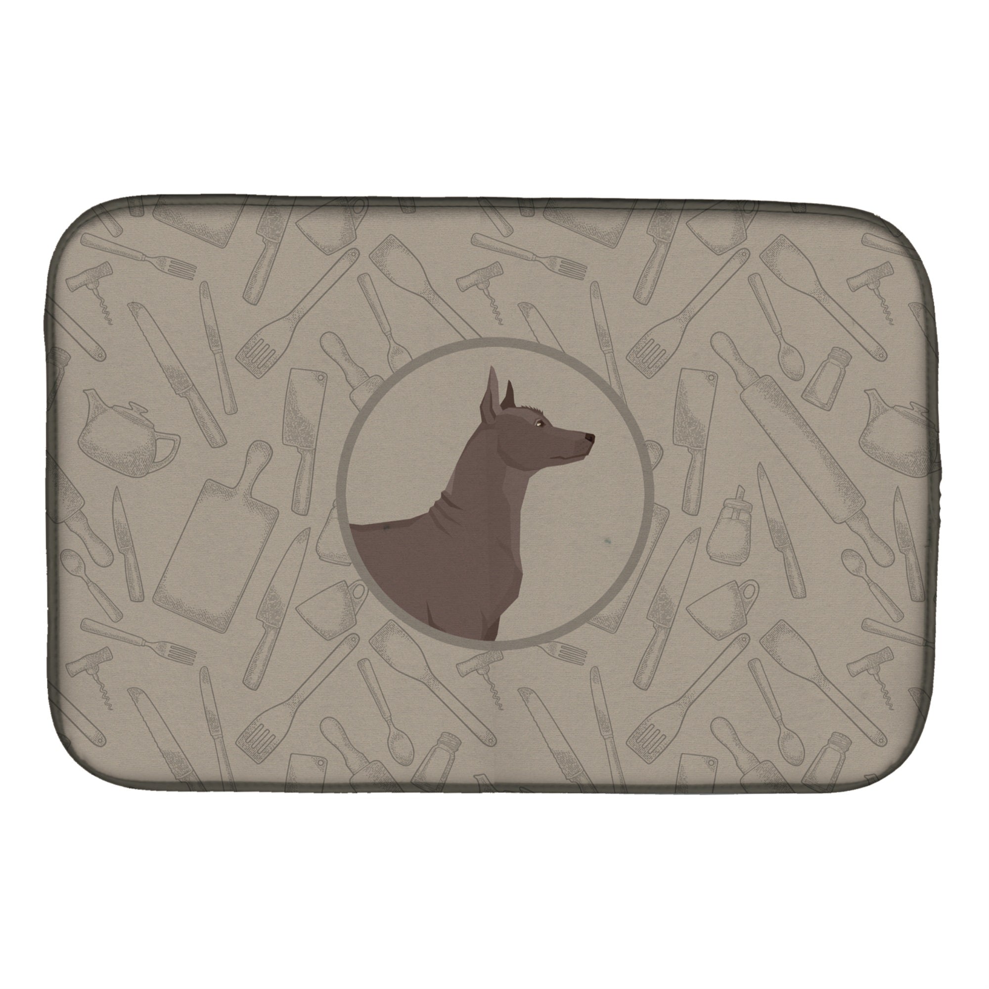 Caroline'S Treasures Ck2217Ddm Mexican Hairless Dog Xolo Dish-Drying-Mats, 14X21, Multicolor