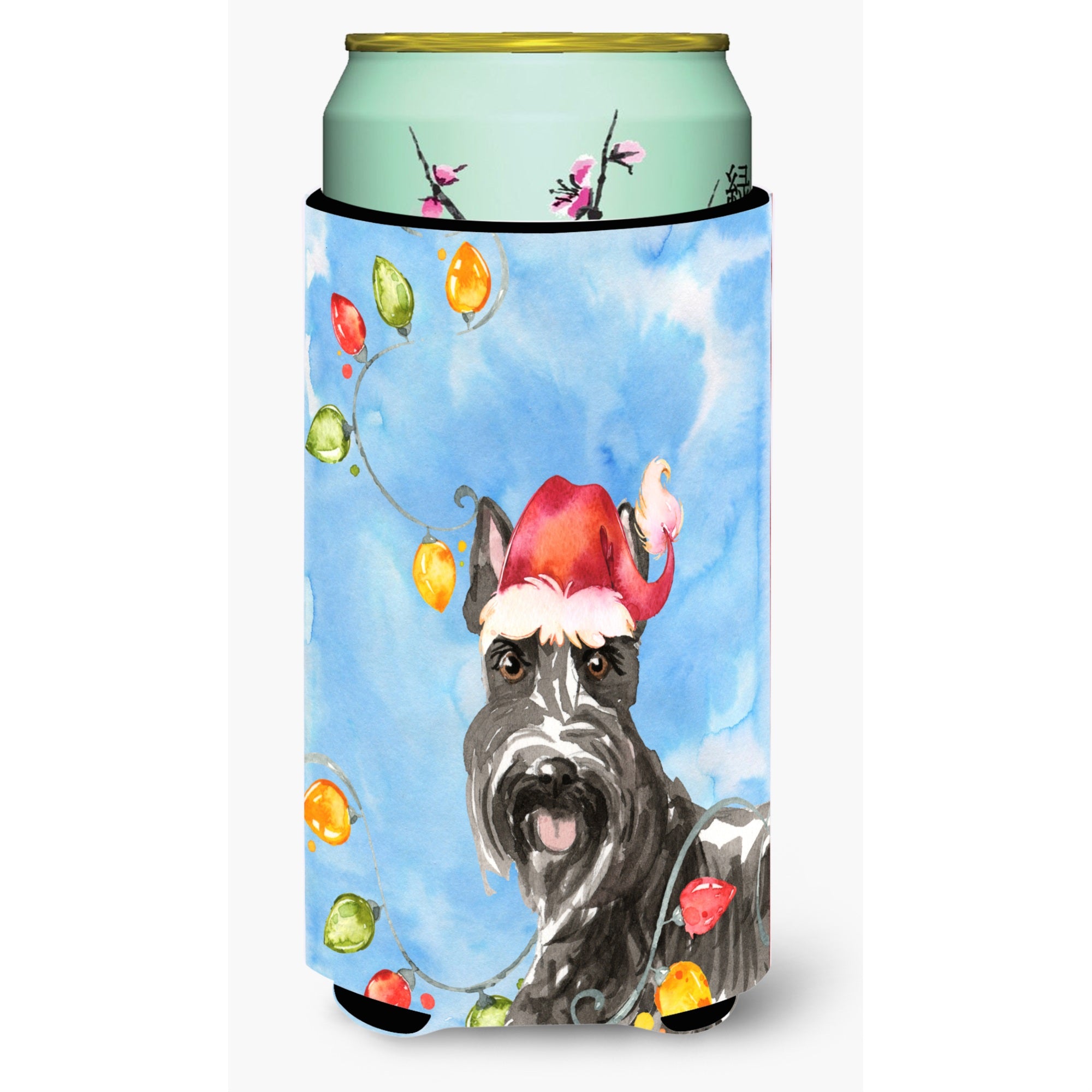 Caroline'S Treasures Ck2491Tbc Christmas Lights Scottish Terrier Tall Boy Hugger Cold-Beverage-Koozies, Multicolor