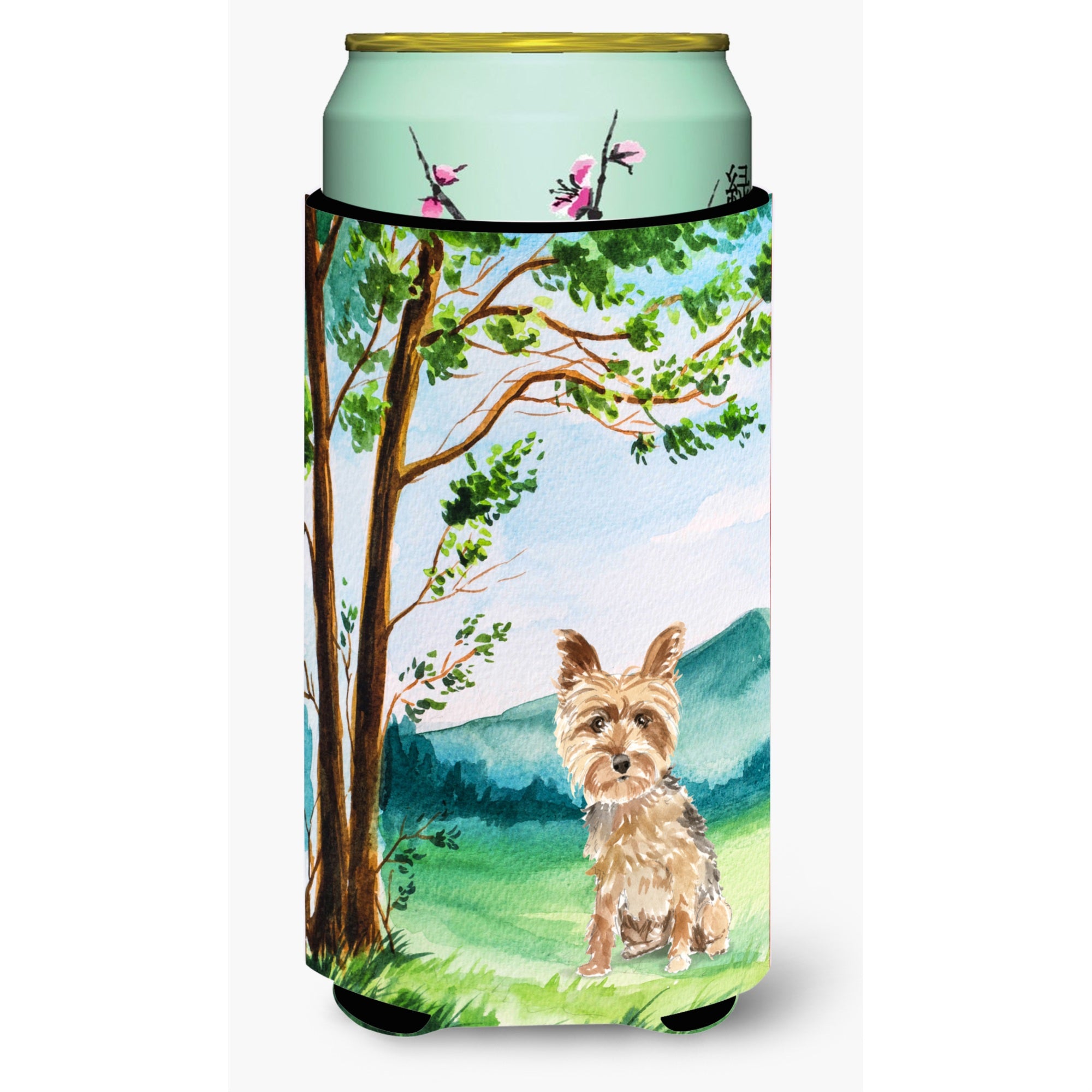 Caroline'S Treasures Ck2549Tbc Under Tree Yorkie Yorkshire Terrier Tall Boy Hugger Cold-Beverage-Koozies, Multicolor