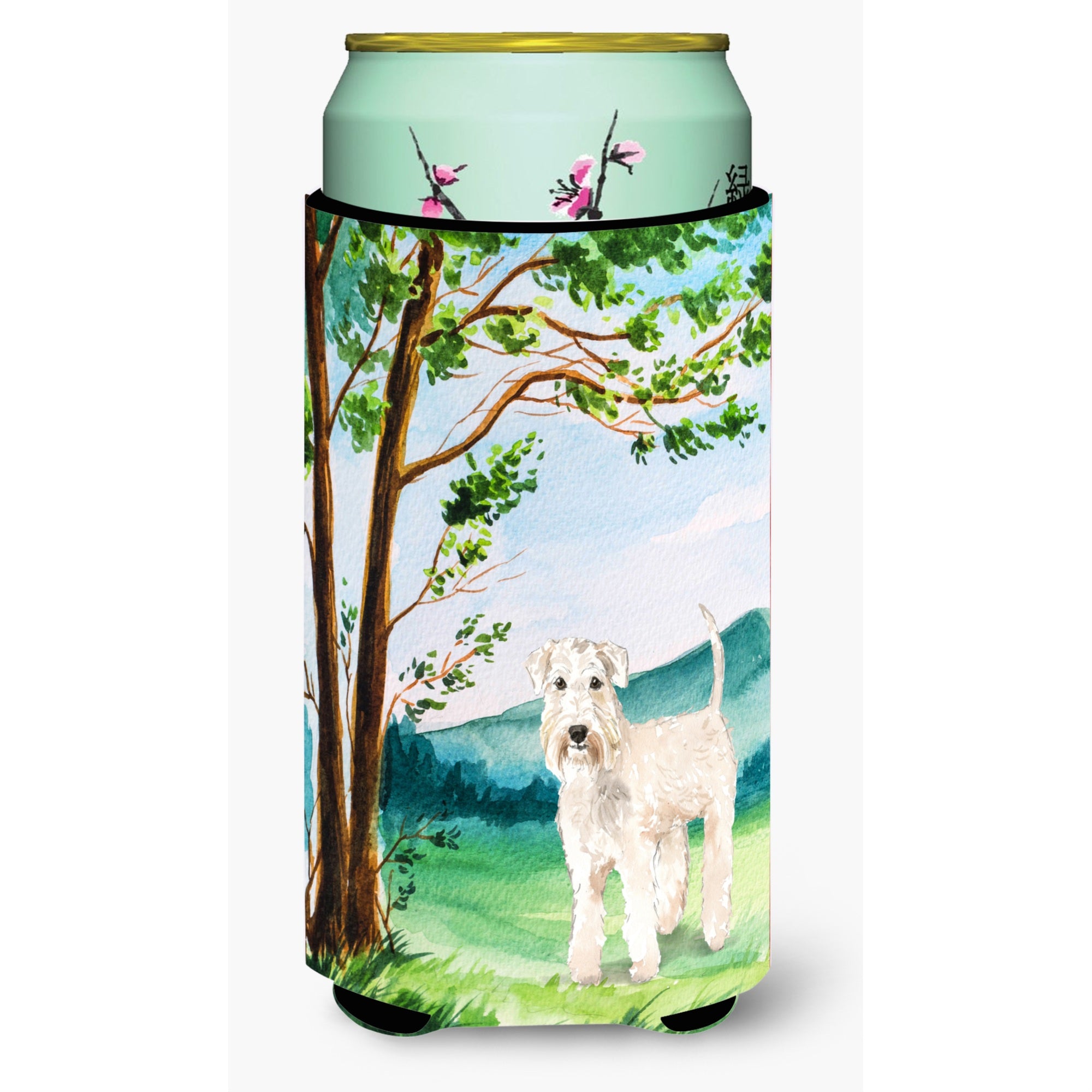 Caroline'S Treasures Ck2552Tbc Under The Tree Wheaten Terrier Tall Boy Hugger Cold-Beverage-Koozies, Multicolor