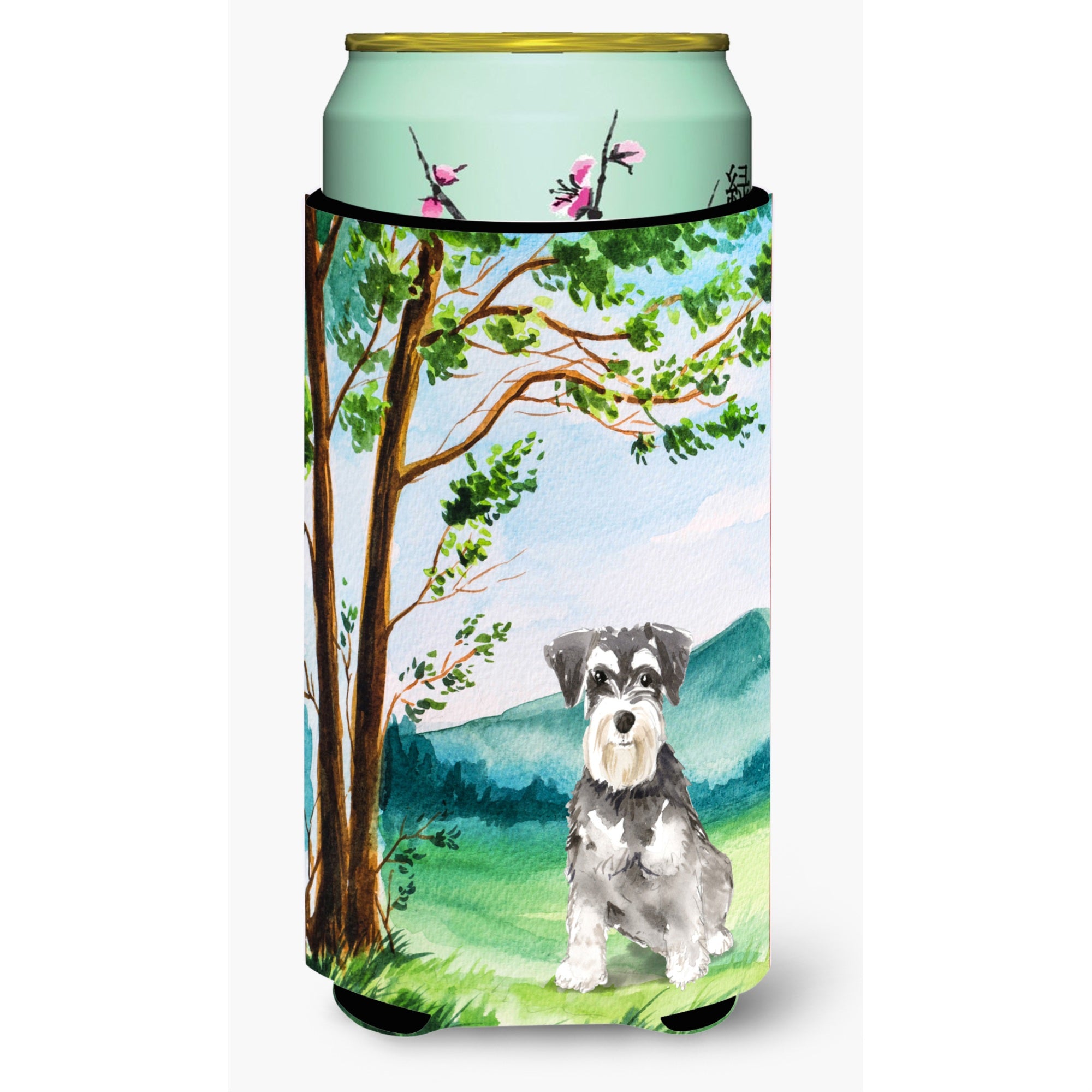 Caroline'S Treasures Ck2564Tbc Under The Tree Schnauzer #2 Tall Boy Hugger Cold-Beverage-Koozies, Multicolor