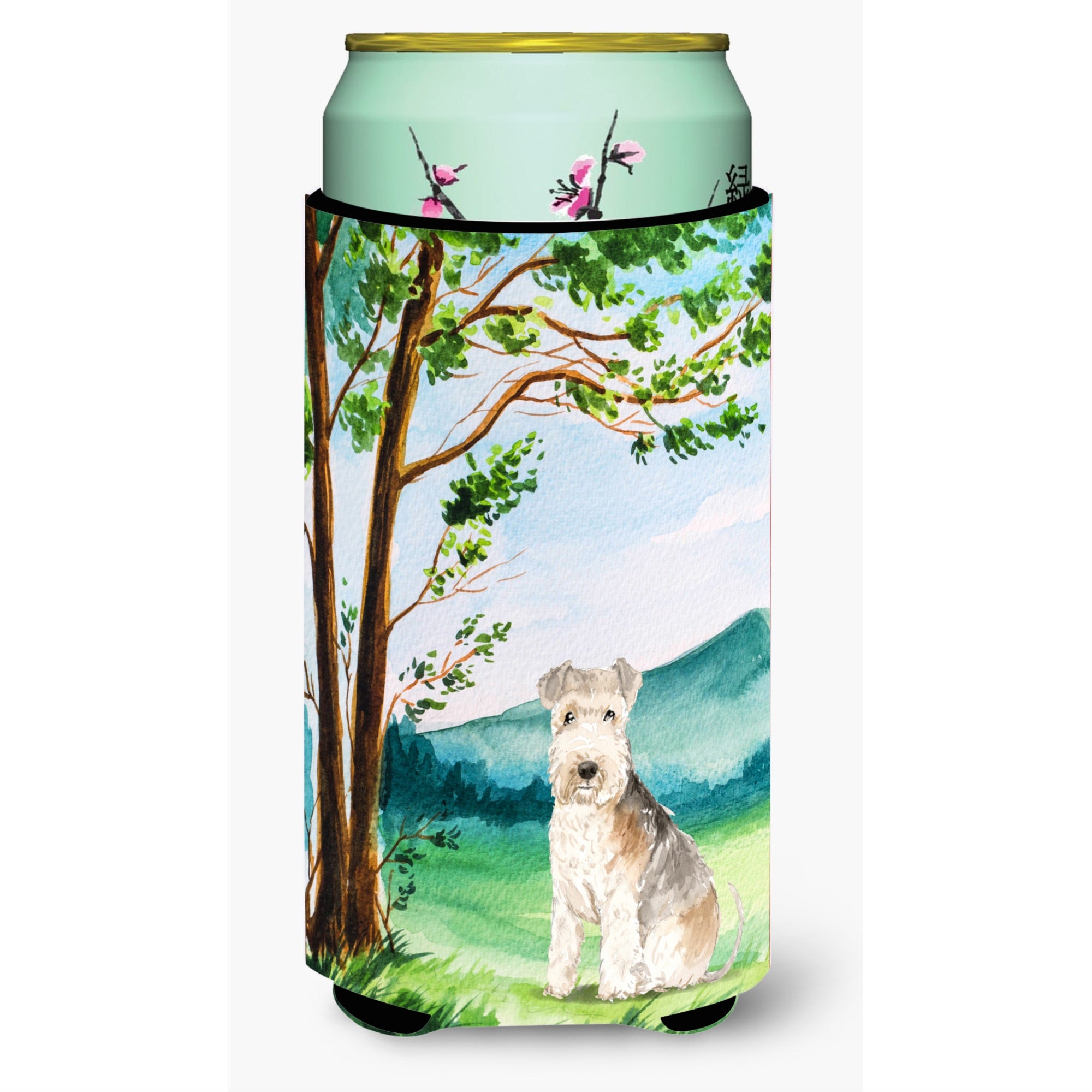 Caroline'S Treasures Ck2567Tbc Under The Tree Lakeland Terrier Tall Boy Hugger Cold-Beverage-Koozies, Multicolor