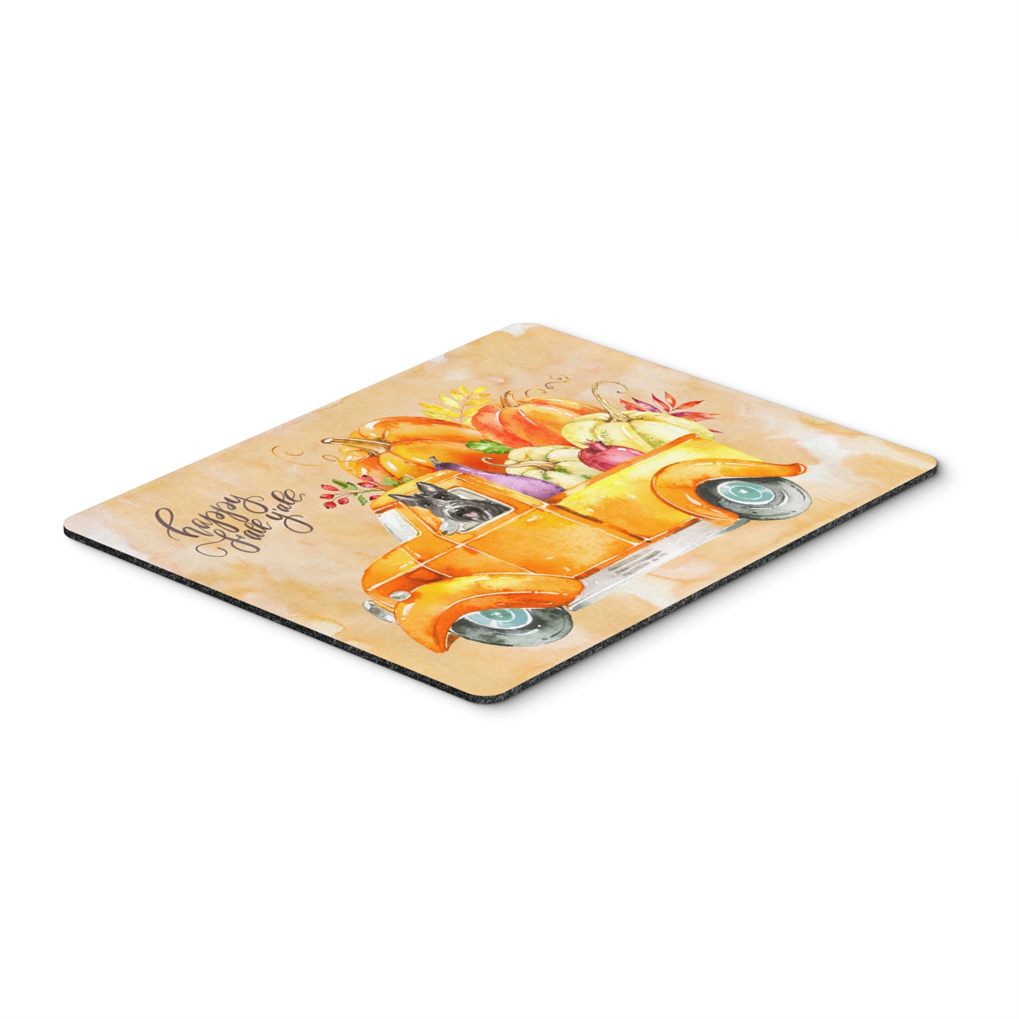 Fall Harvest Scottish Terrier Mouse Pad, Hot Pad Or Trivet