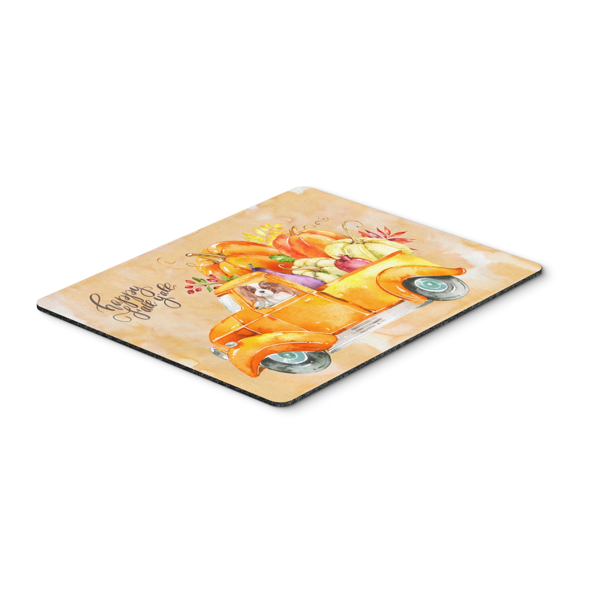 Fall Harvest Blenheim Cavalier Spaniel Mouse Pad, Hot Pad Or Trivet