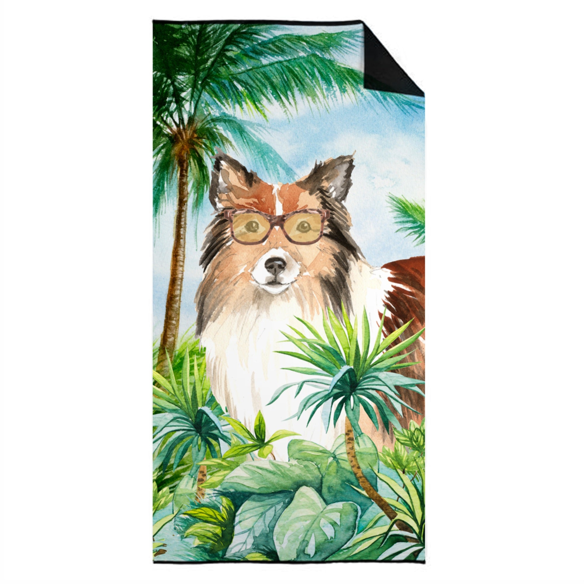Caroline'S Treasures Ck3000Twl3060 Sheltie Premium Beach-Towels, Multicolor