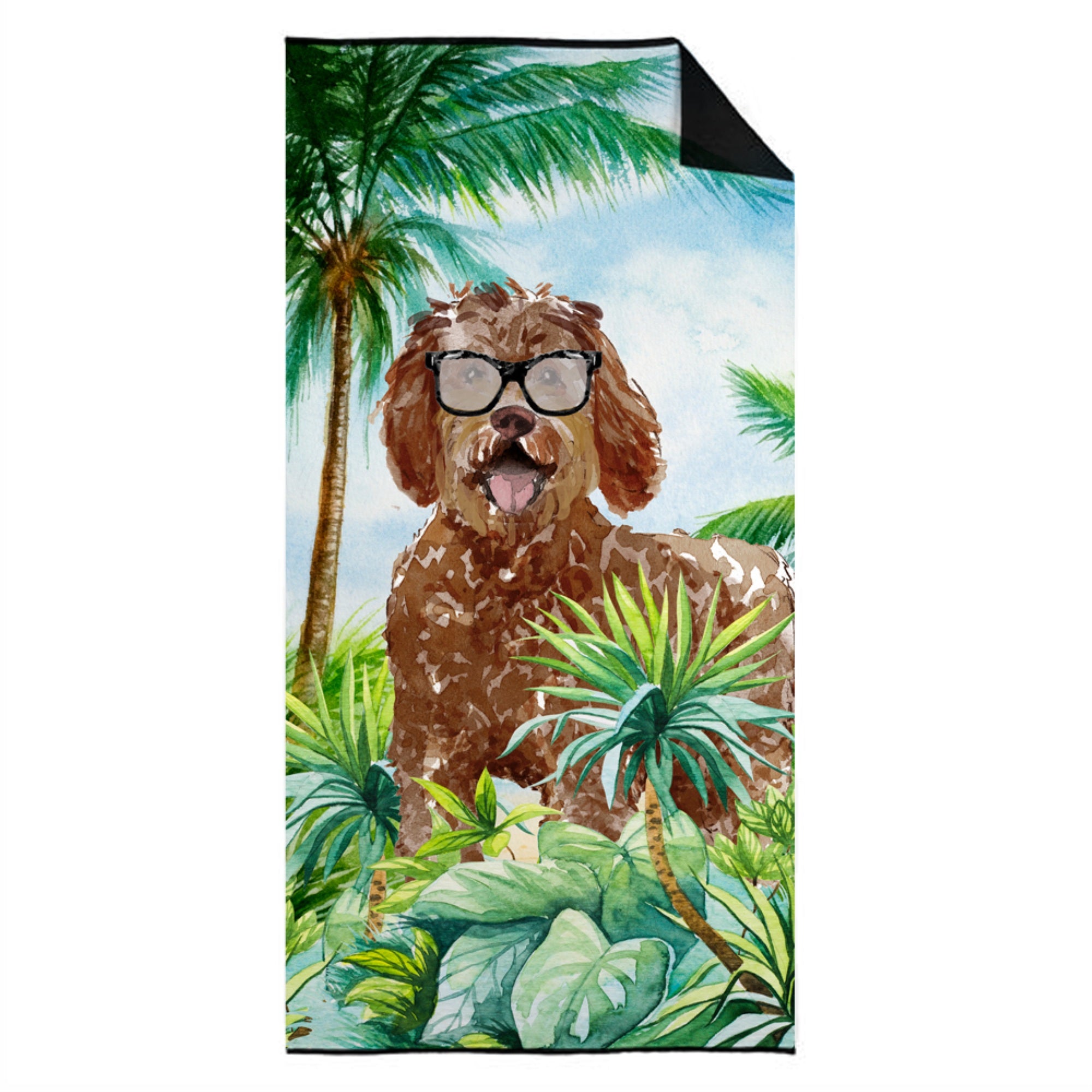Caroline'S Treasures Ck3010Twl3060 Labradoodle Premium Beach-Towels, Multicolor