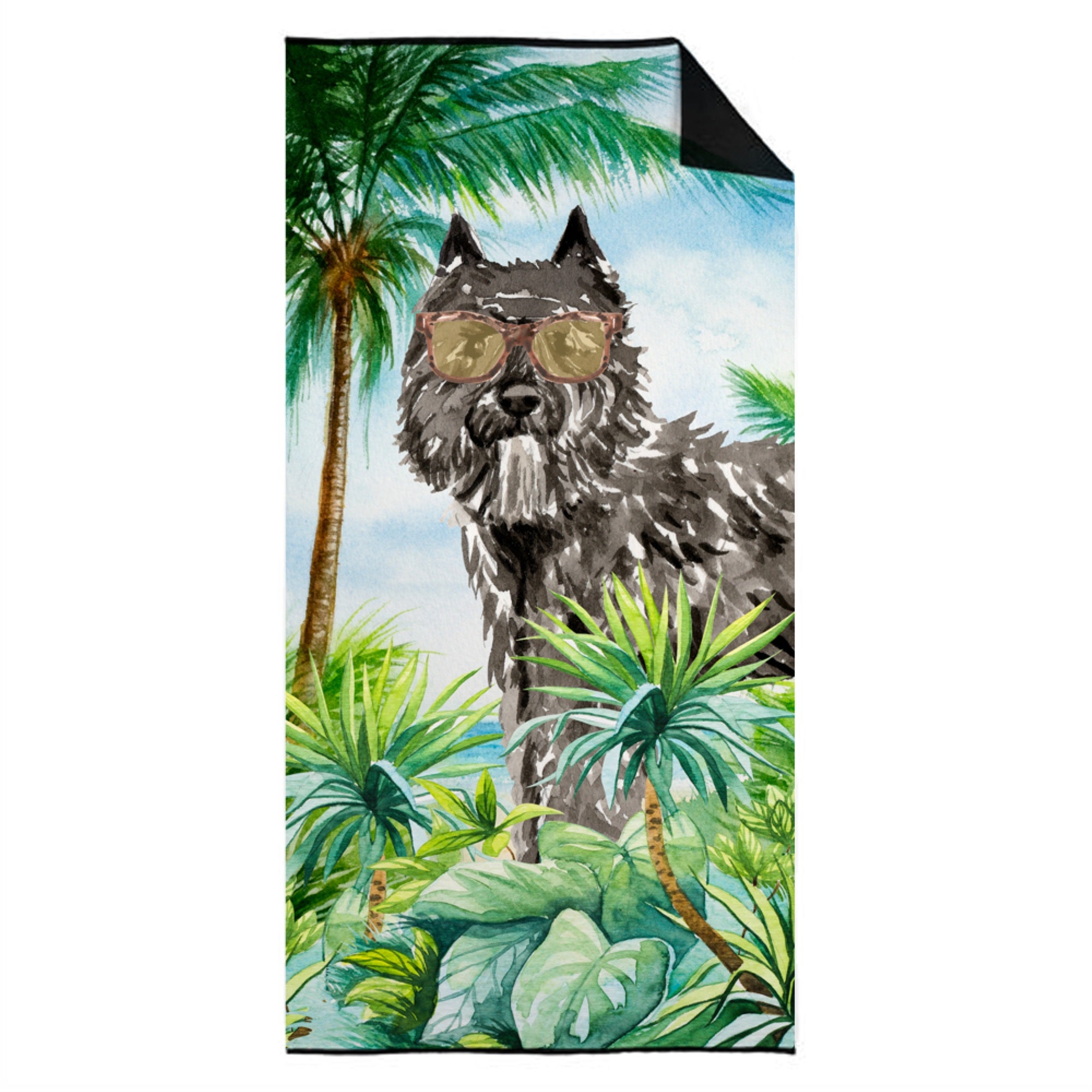 Caroline'S Treasures Ck3021Twl3060 Bouvier Des Flandres Premium Beach-Towels, Multicolor