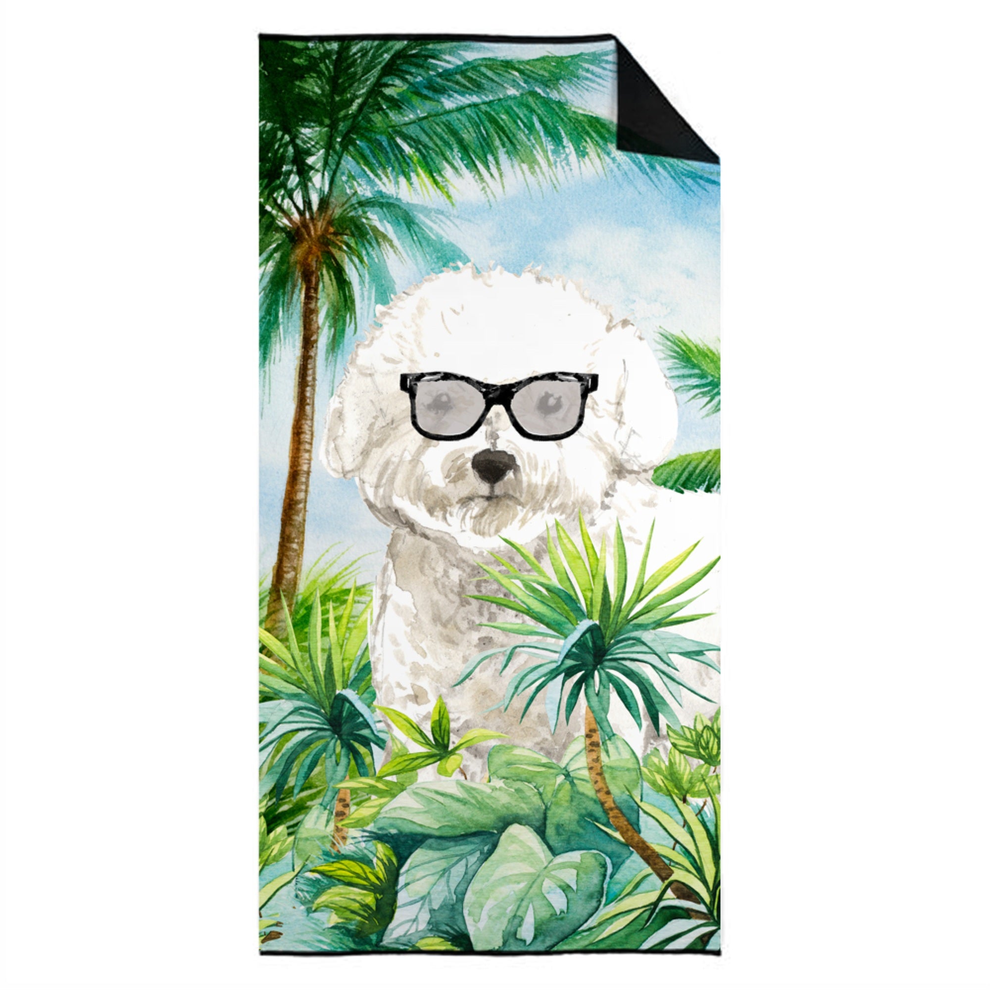 Caroline'S Treasures Ck3024Twl3060 Bichon Frise Premium Beach-Towels, Multicolor