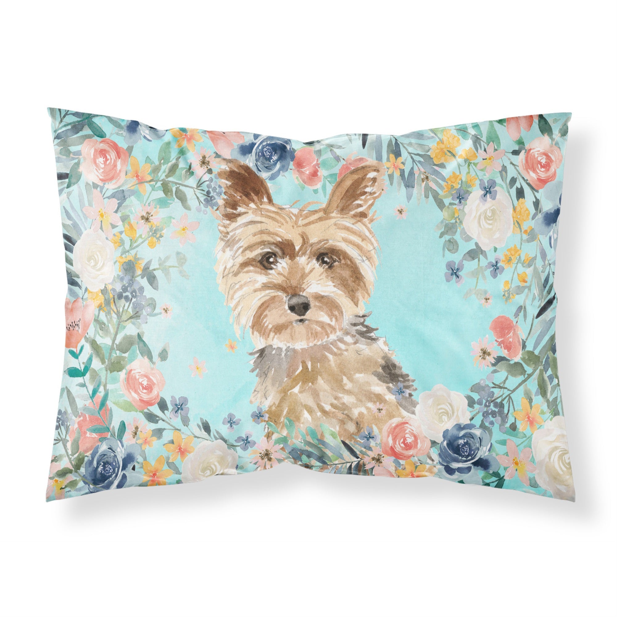 Caroline'S Treasures Yorkie Fabric Standard Pillowcases, Multicolor