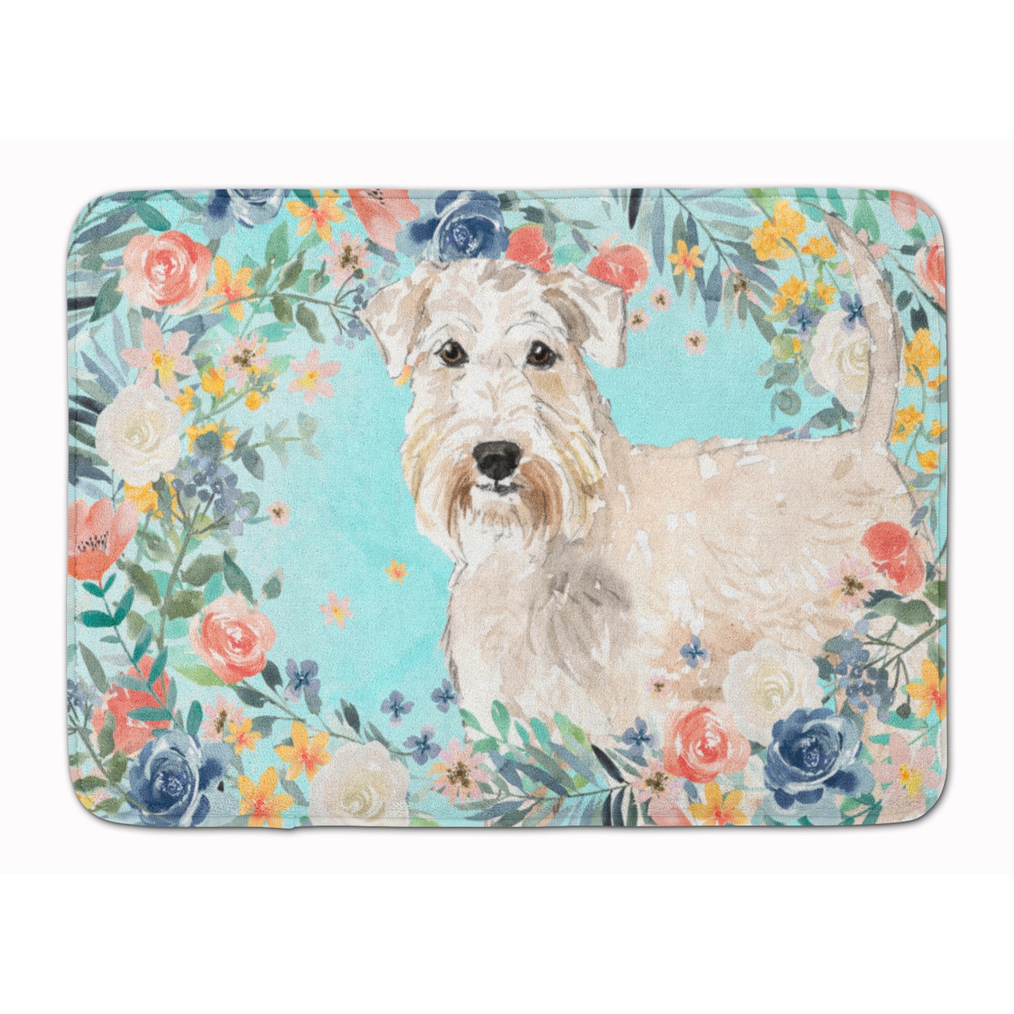 Caroline'S Treasures Wheaten Terrier Machine Washable Memory Foam Mat Doormats, Multicolor