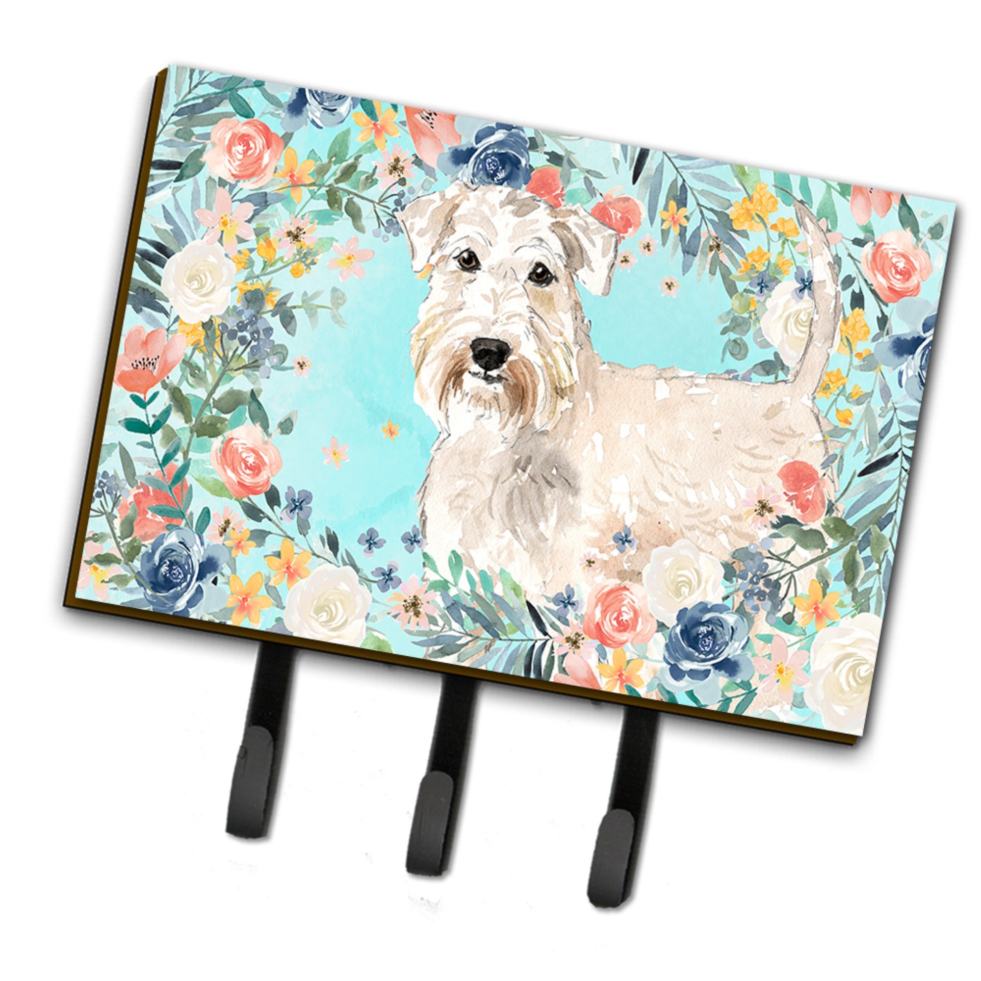 Caroline'S Treasures Wheaten Terrier Leash Or Key Holder Hooks, Multicolor