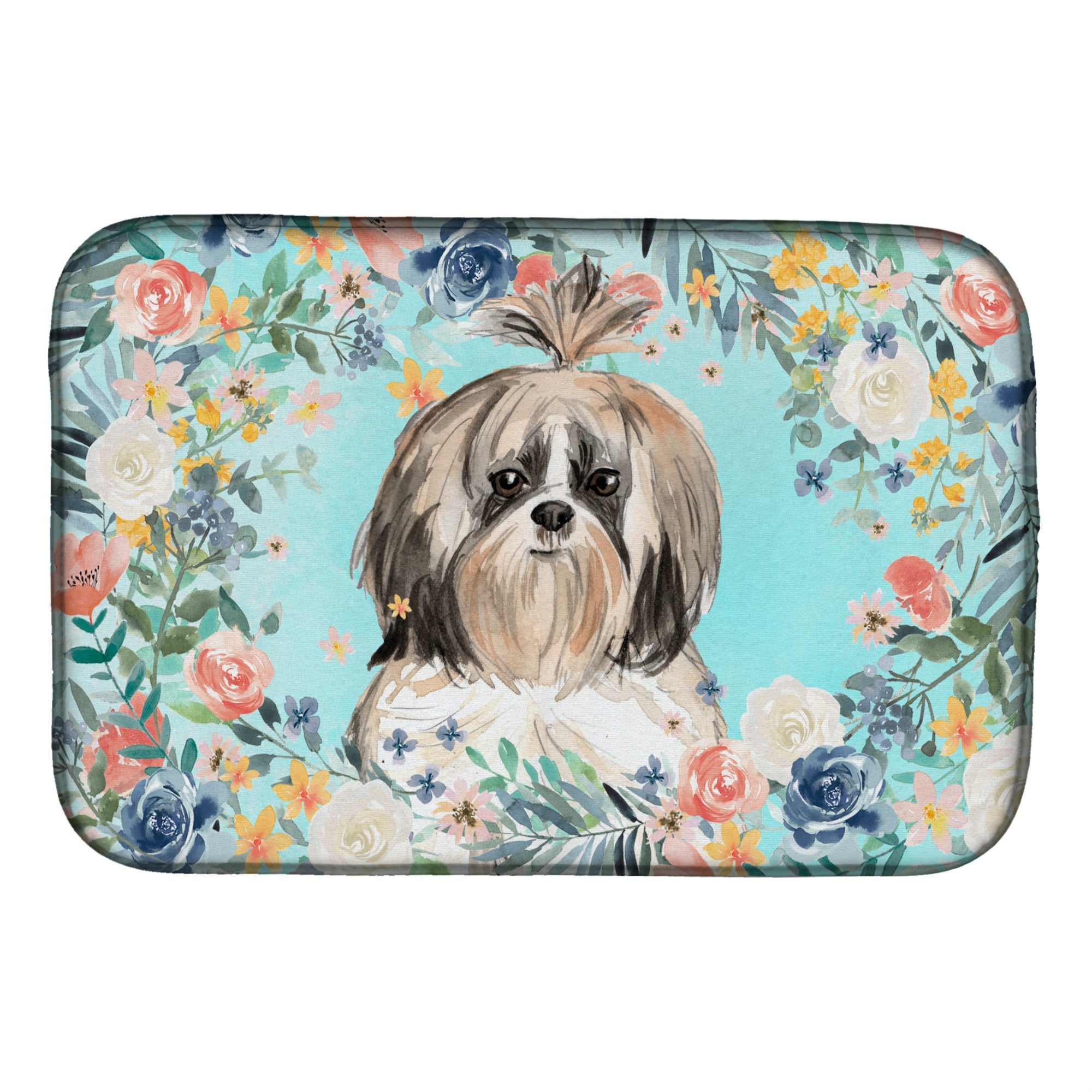 Caroline'S Treasures Ck3410Ddm Shih Tzu Dish-Drying-Mats, 14 X 21, Multicolor