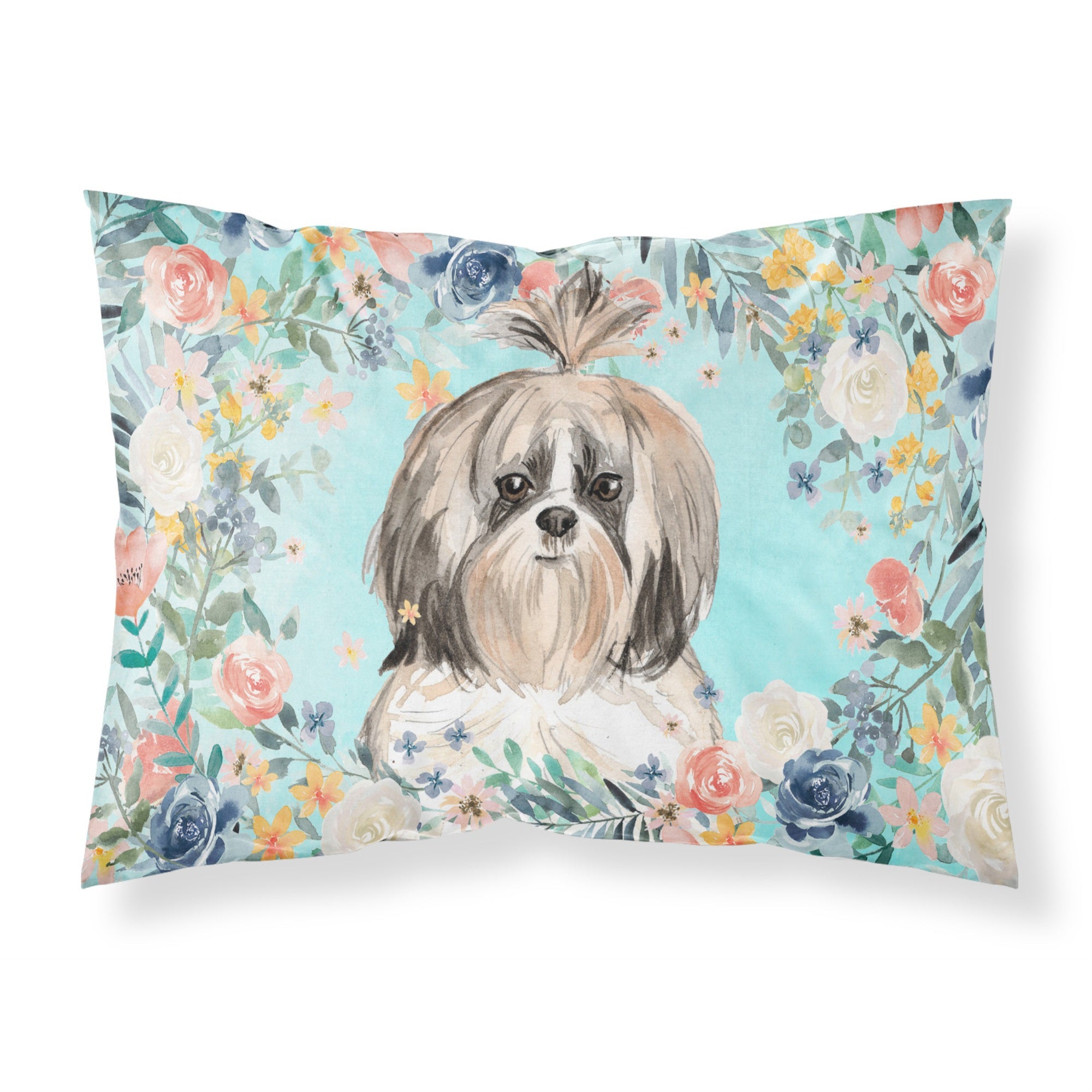 Caroline'S Treasures Shih Tzu Fabric Standard Pillowcases, Multicolor