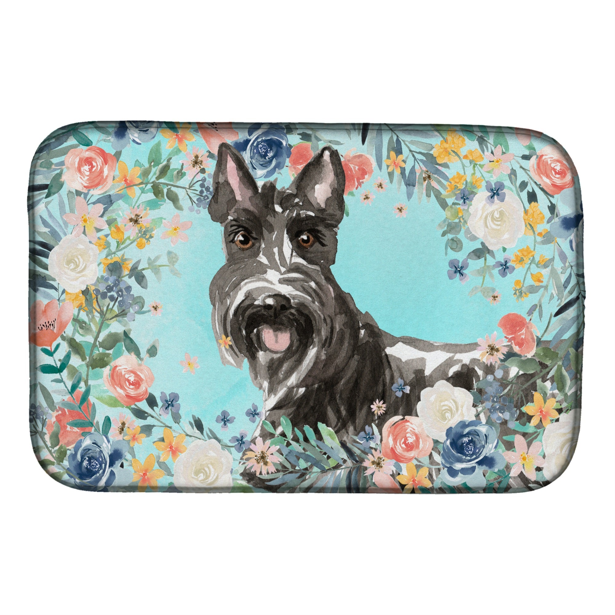 Caroline'S Treasures Ck3412Ddm Scottish Terrier Dish-Drying-Mats, 14 X 21, Multicolor