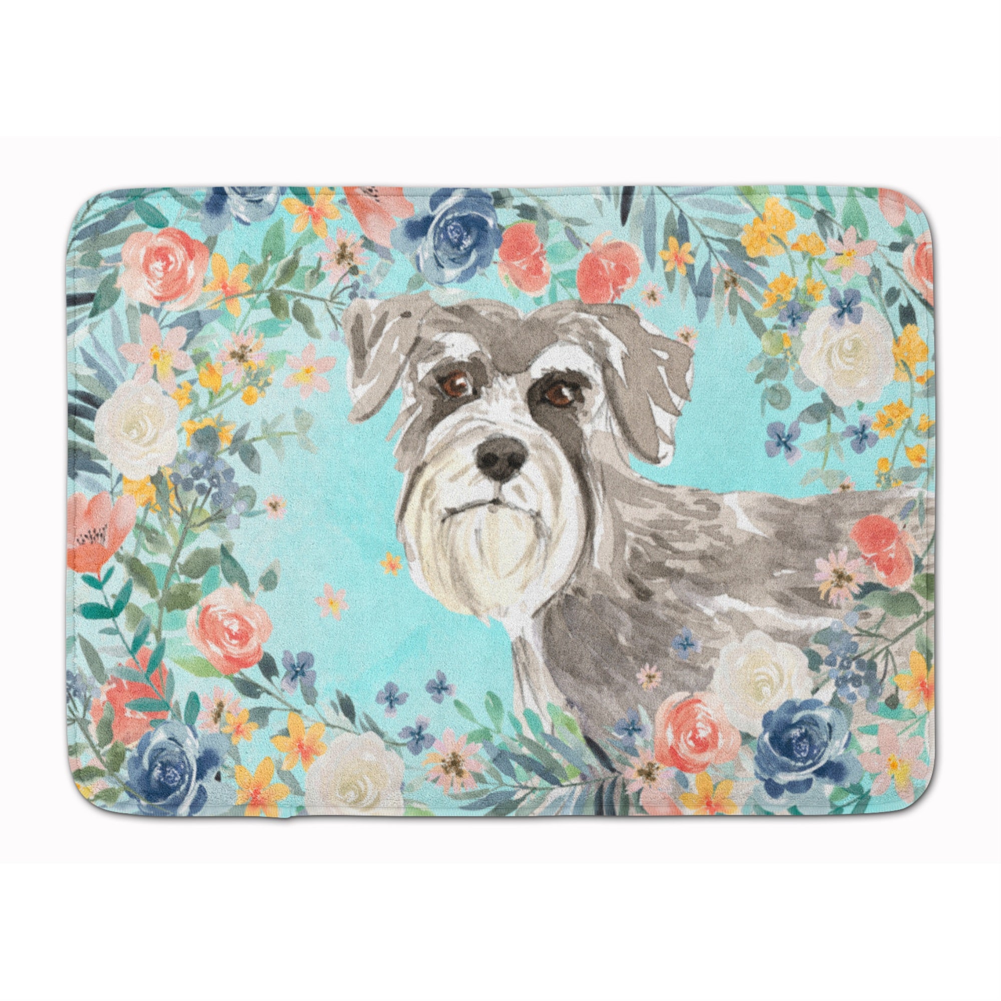 Caroline'S Treasures Schnauzer #1 Machine Washable Memory Foam Mat Doormats, Multicolor