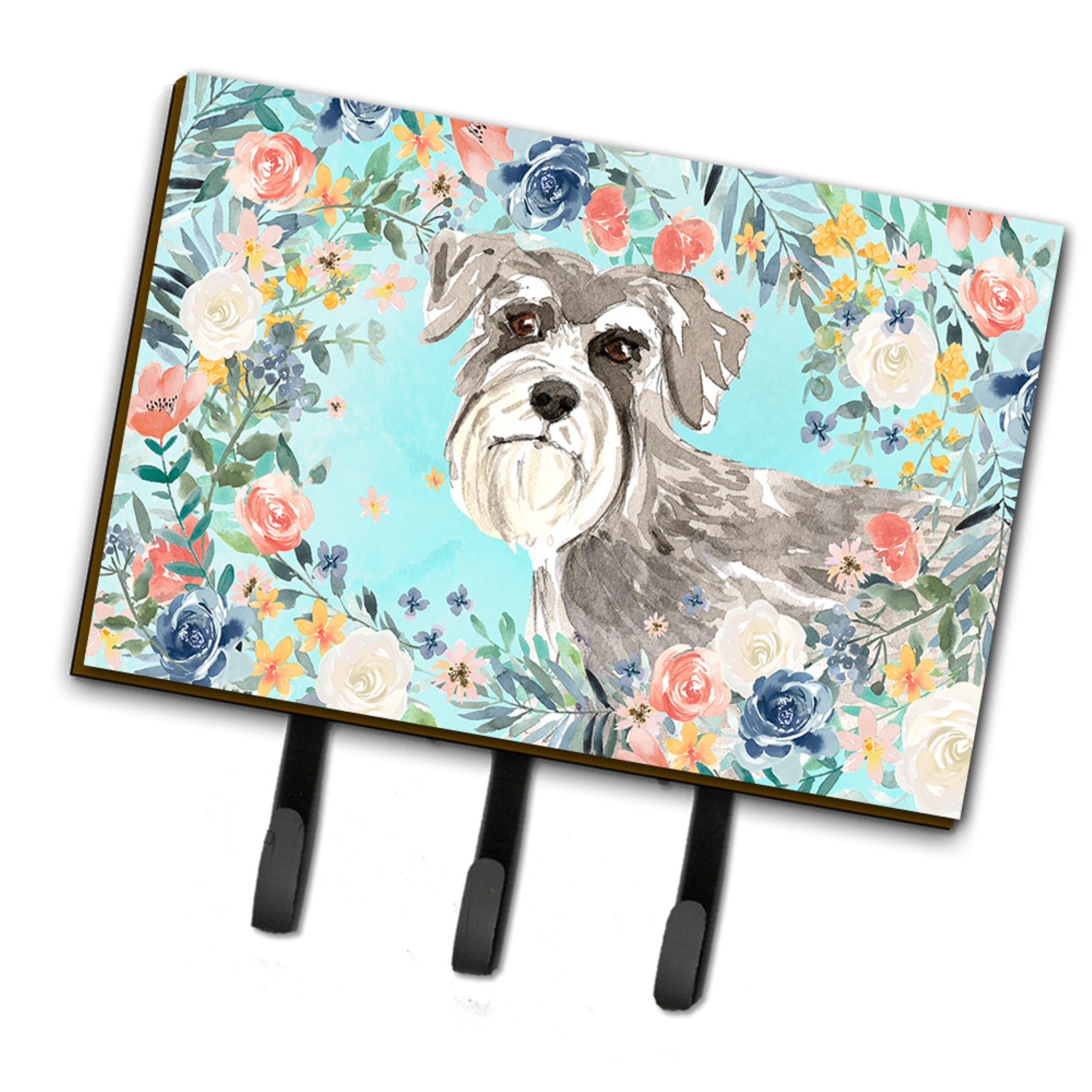 Caroline'S Treasures Schnauzer #1 Leash Or Key Holder Hooks, Multicolor