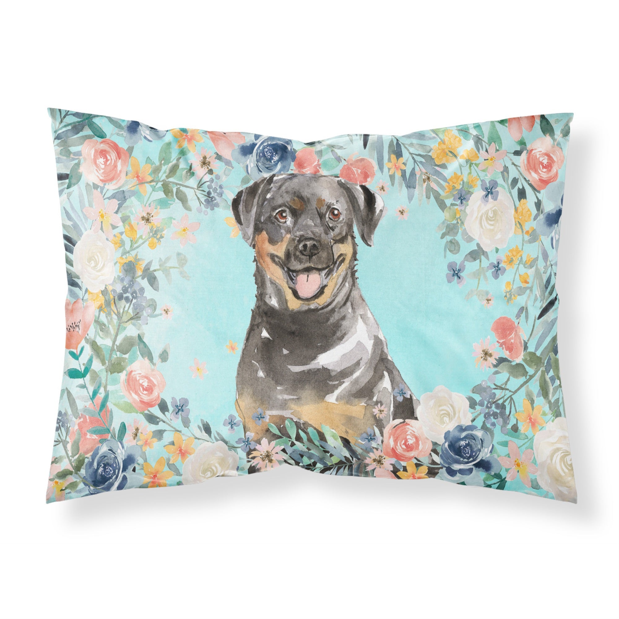 Caroline'S Treasures Rottweiler Fabric Standard Pillowcases, Multicolor