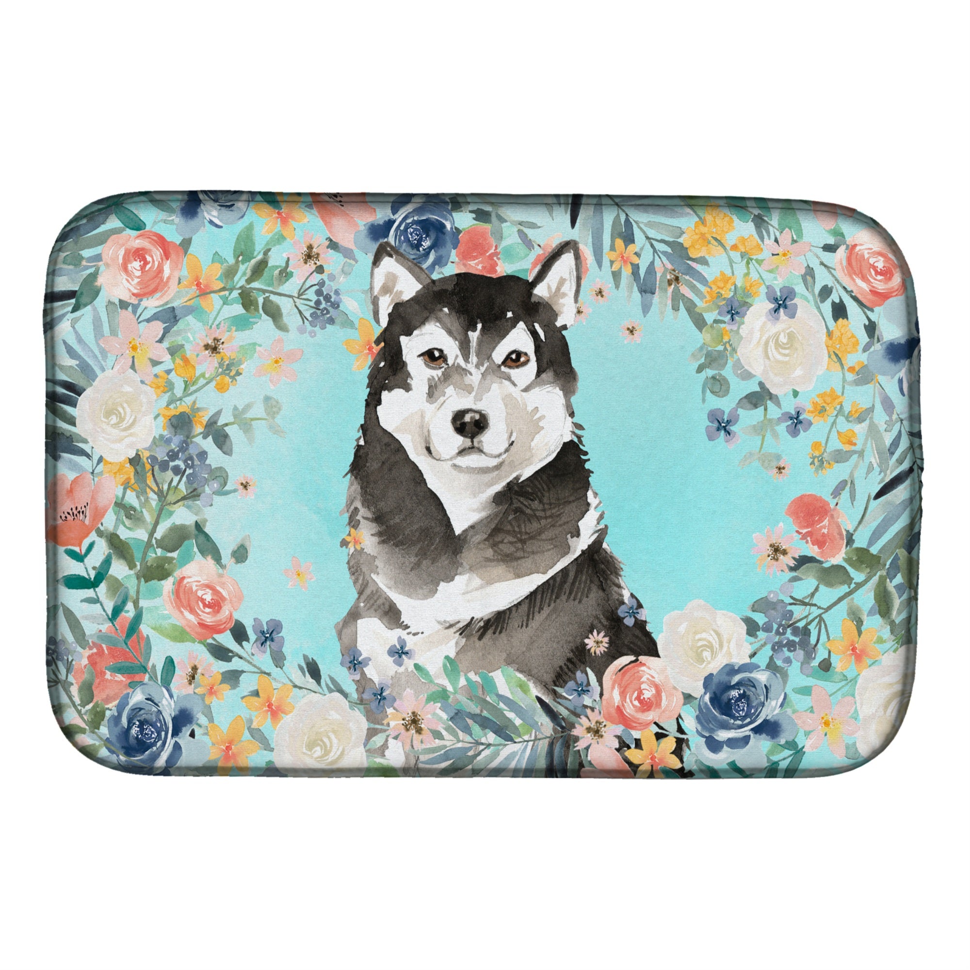 Caroline'S Treasures Ck3419Ddm Alaskan Malamute Dish-Drying-Mats, 14 X 21, Multicolor