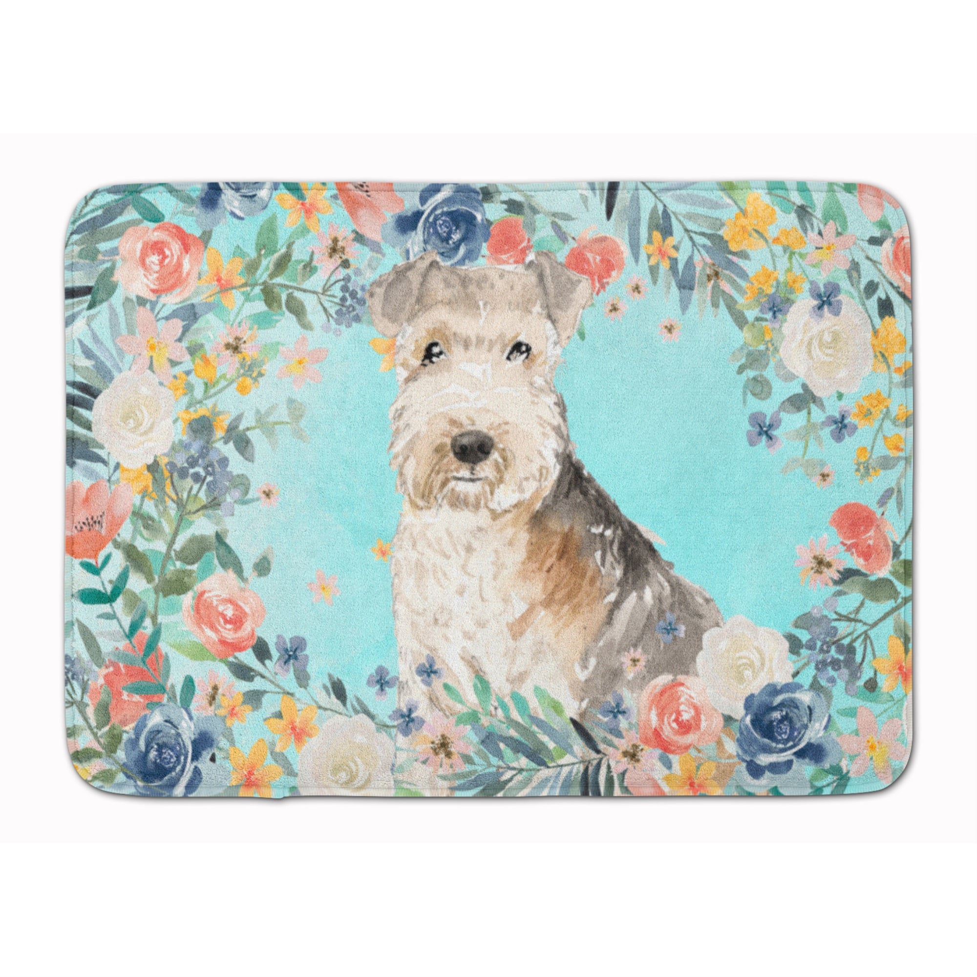 Caroline'S Treasures Lakeland Terrier Machine Washable Memory Foam Mat Doormats, Multicolor