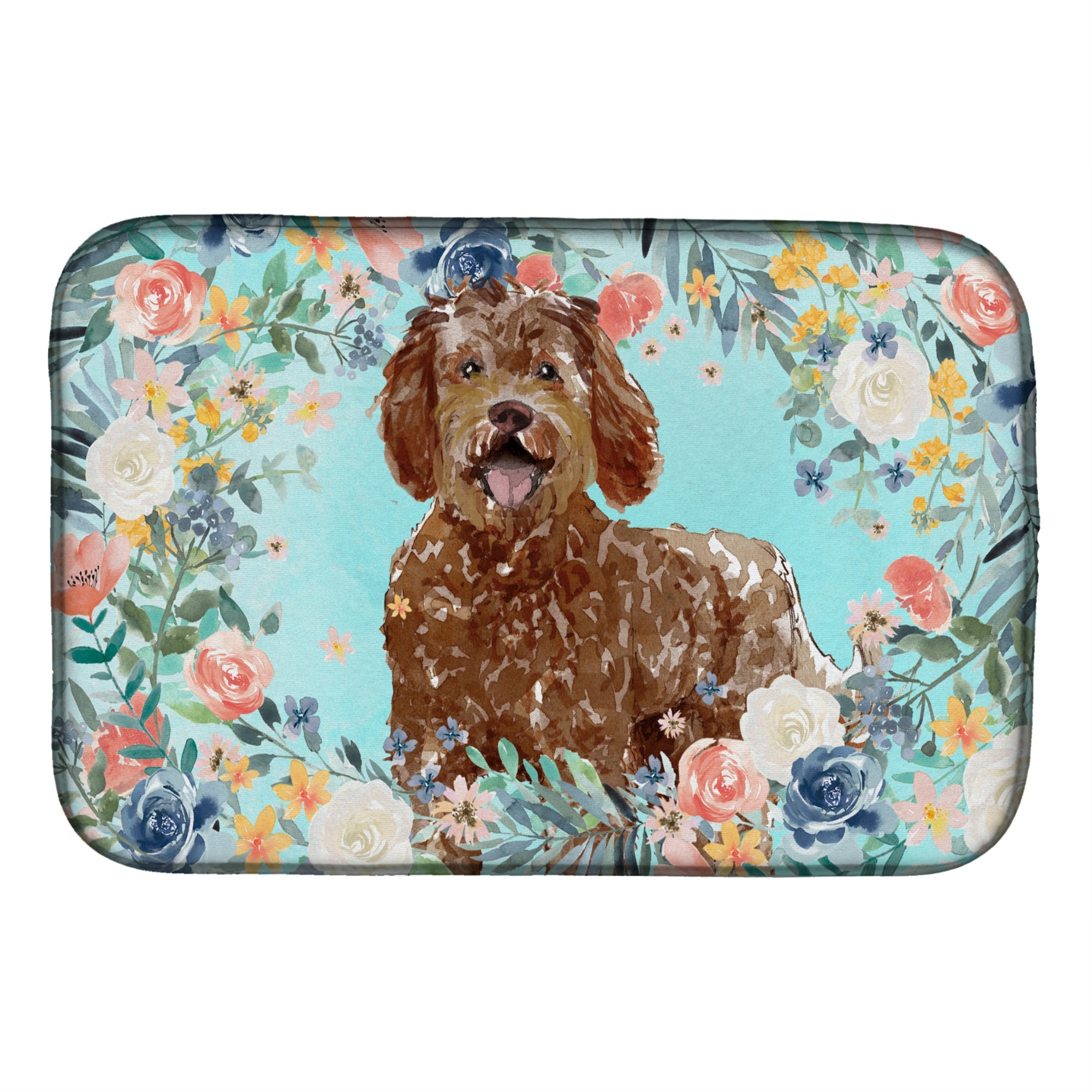 Caroline'S Treasures Ck3421Ddm Labradoodle Dish-Drying-Mats, 14 X 21, Multicolor