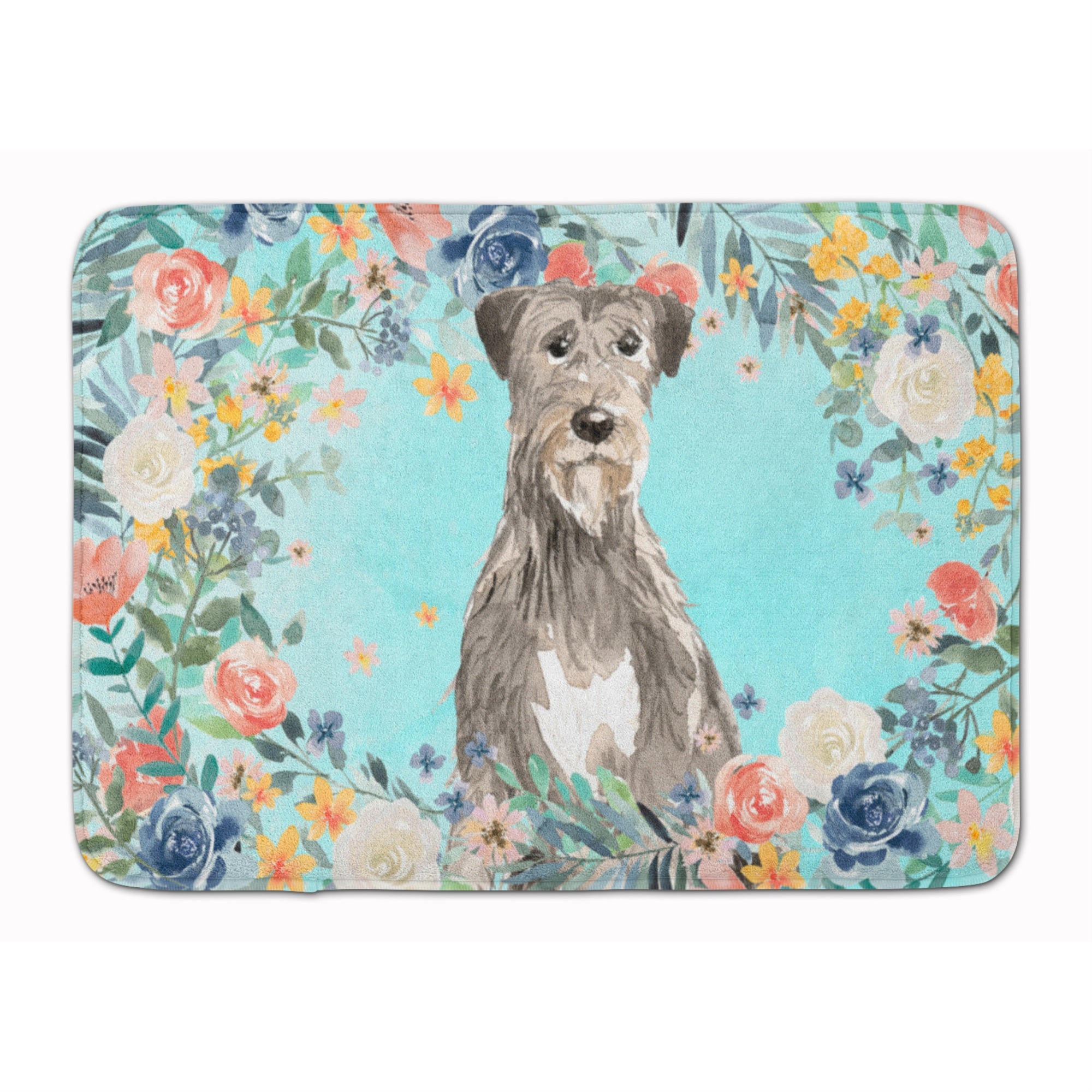 Caroline'S Treasures Irish Wolfhound Machine Washable Memory Foam Mat Doormats, Multicolor
