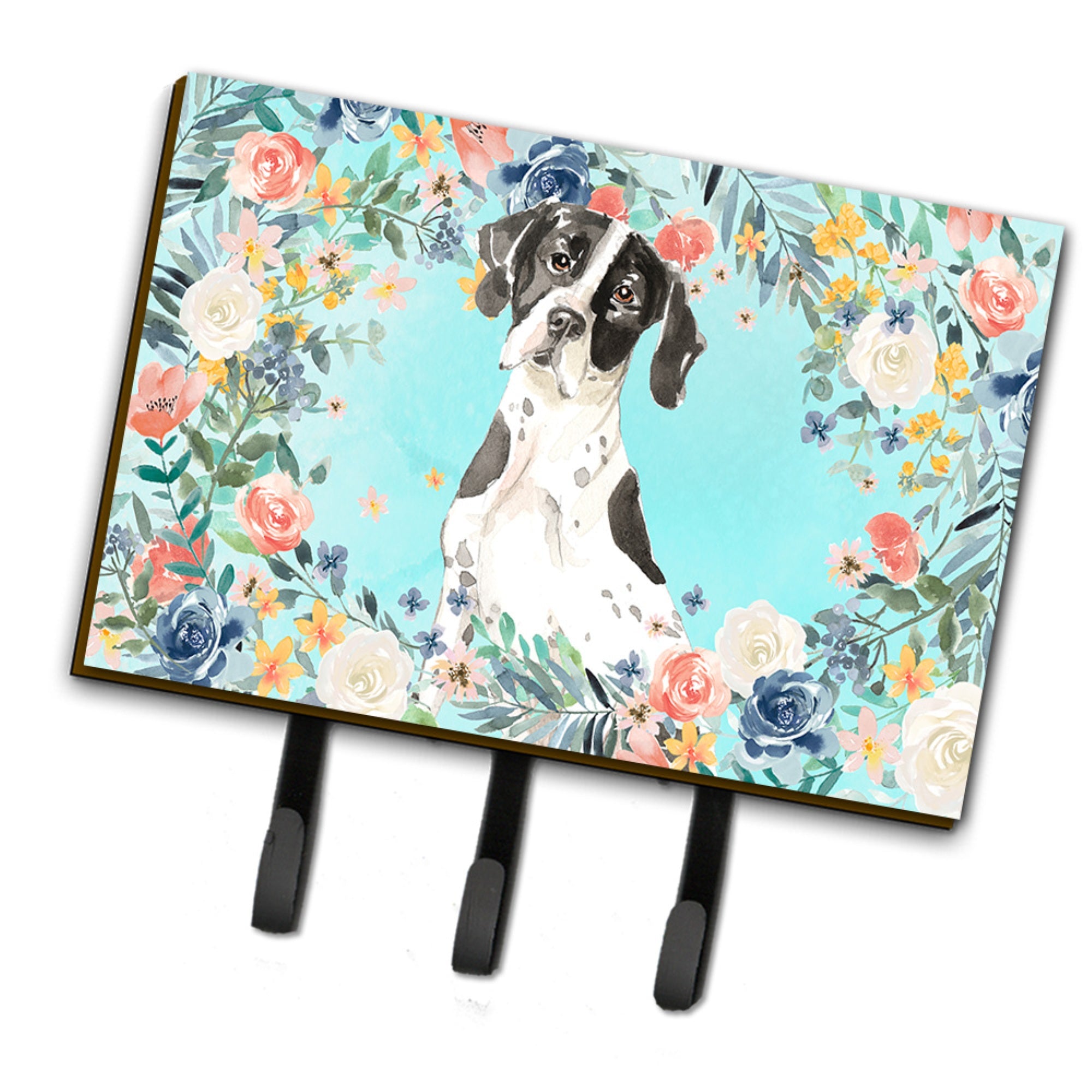 Caroline'S Treasures English Pointer Leash Or Key Holder Hooks, Multicolor