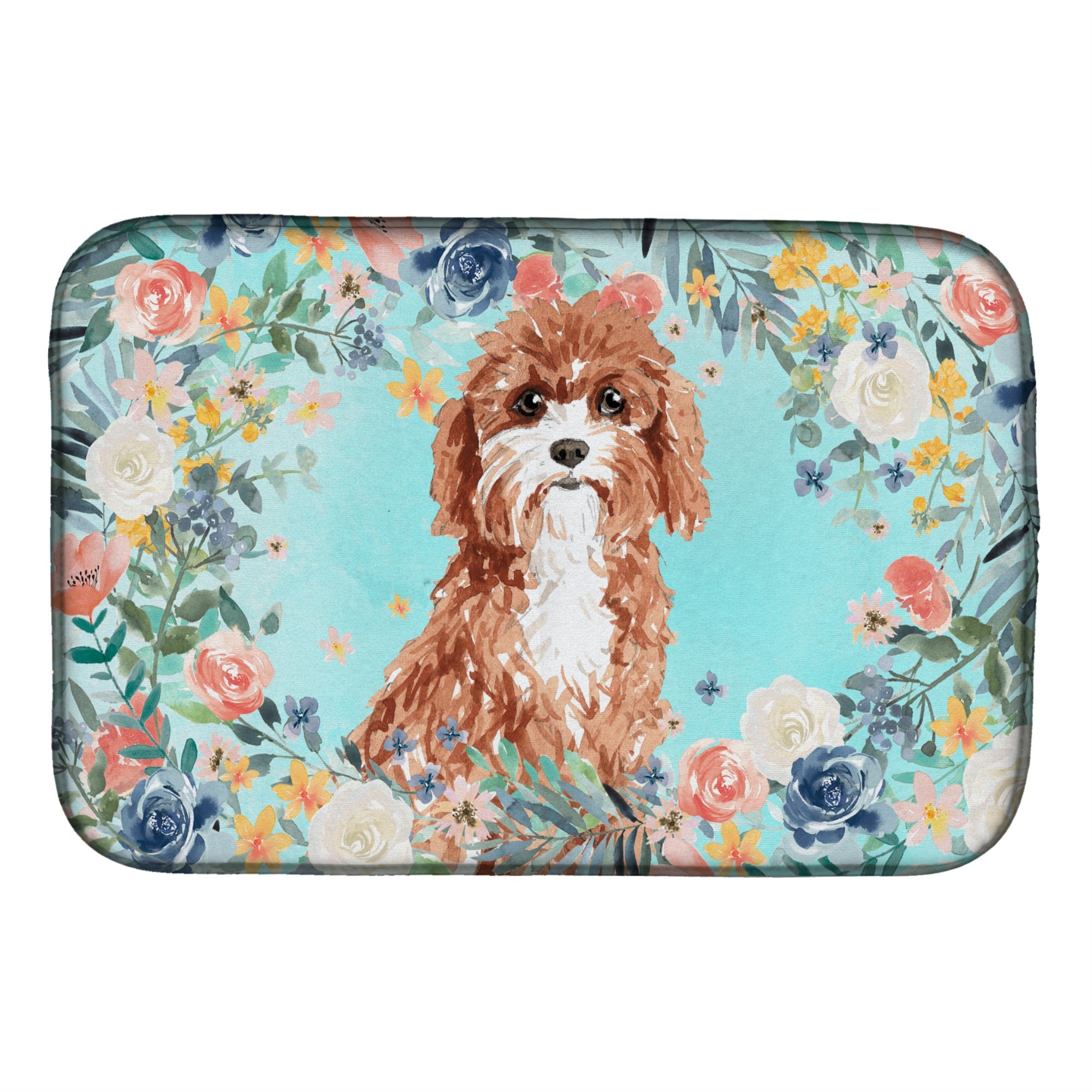Caroline'S Treasures Ck3428Ddm Cavapoo Dish-Drying-Mats, 14 X 21, Multicolor