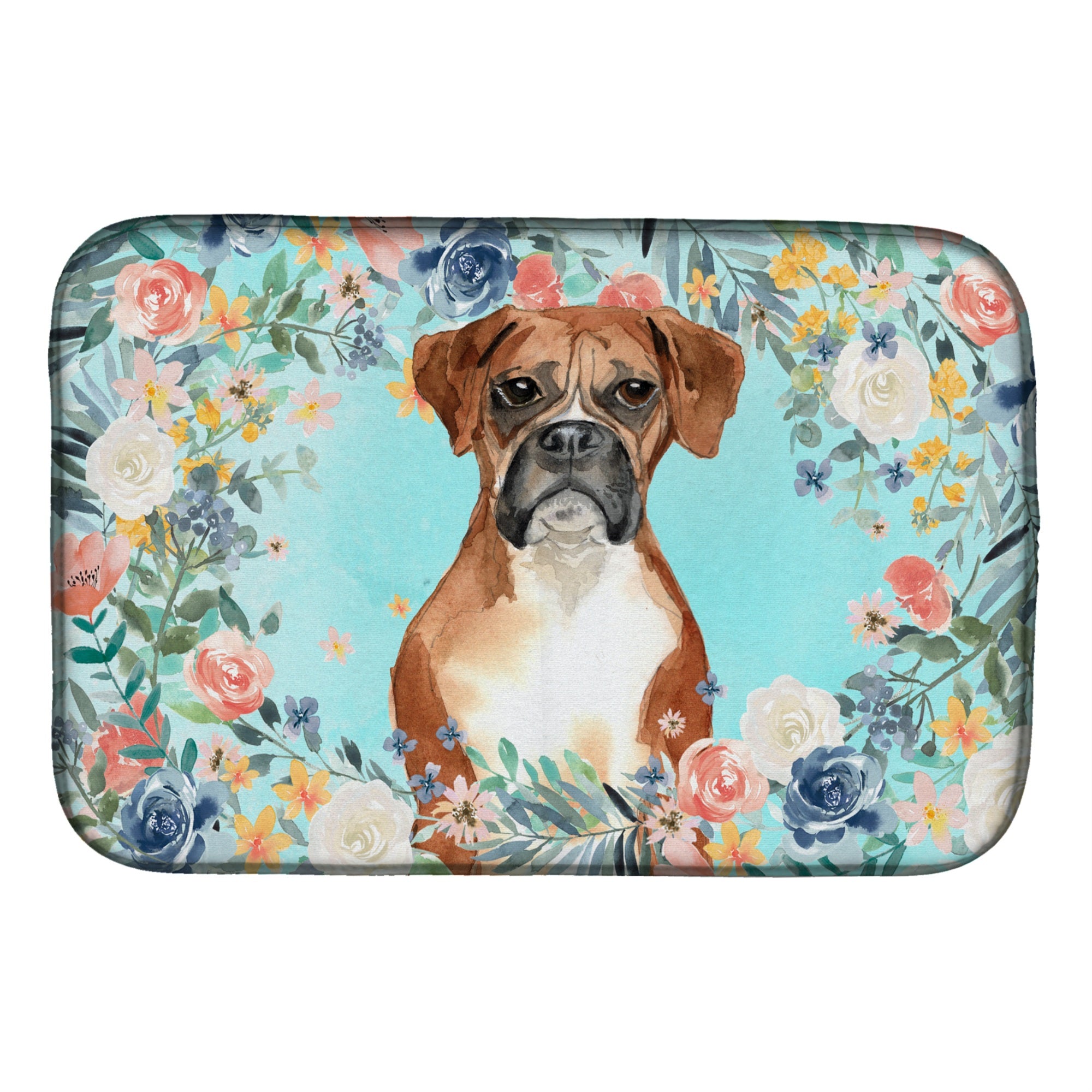 Caroline'S Treasures Ck3431Ddm Boxer Dish-Drying-Mats, 14 X 21, Multicolor