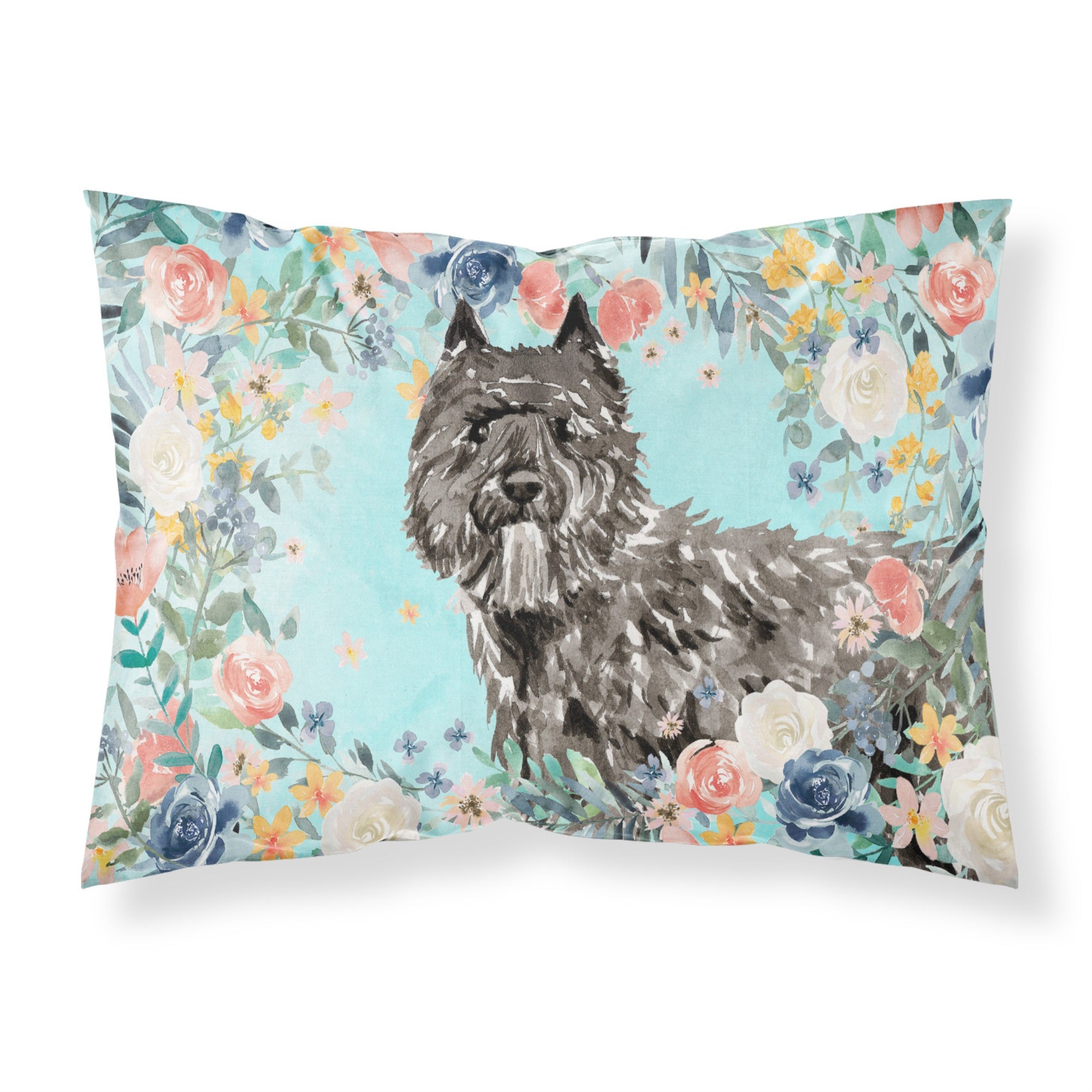 Caroline'S Treasures Bouvier Des Flandres Fabric Standard Pillowcases, Multicolor