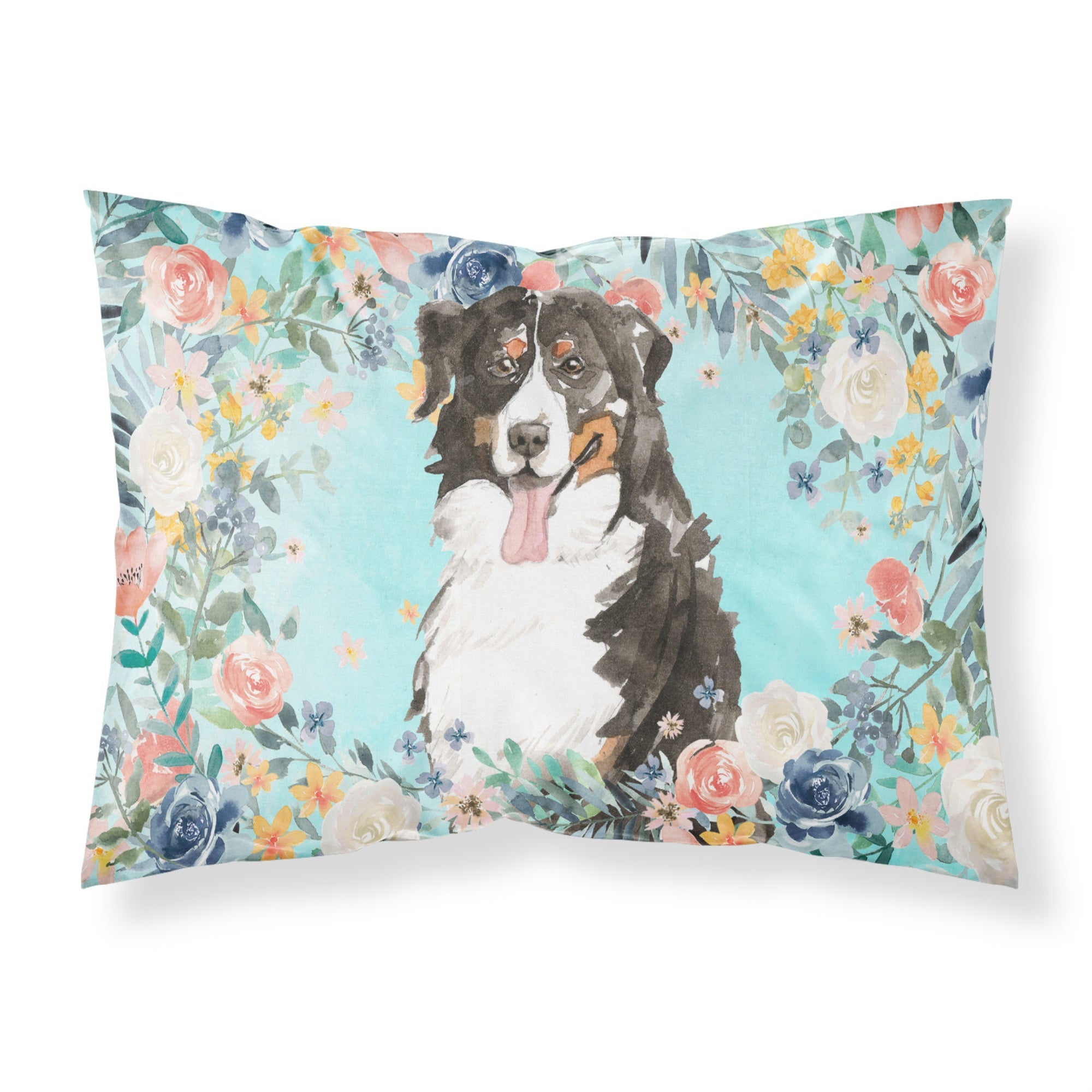 Caroline'S Treasures Bernese Mountain Dog Fabric Standard Pillowcases, Multicolor