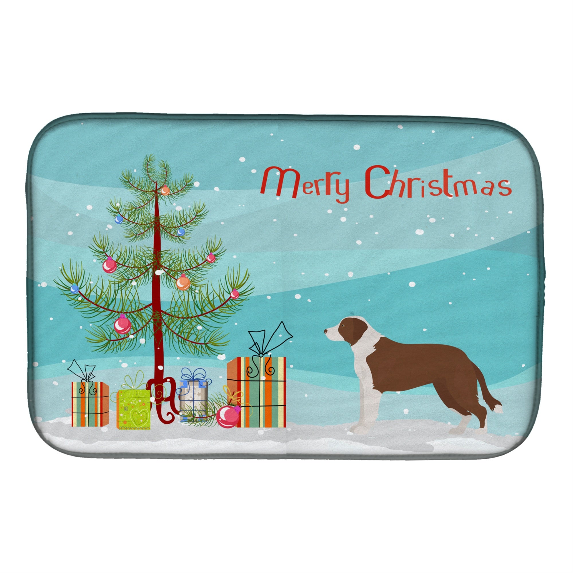 Caroline'S Treasures Ck3807Ddm Borador Christmas Tree Dish-Drying-Mats, 14 X 21, Multicolor